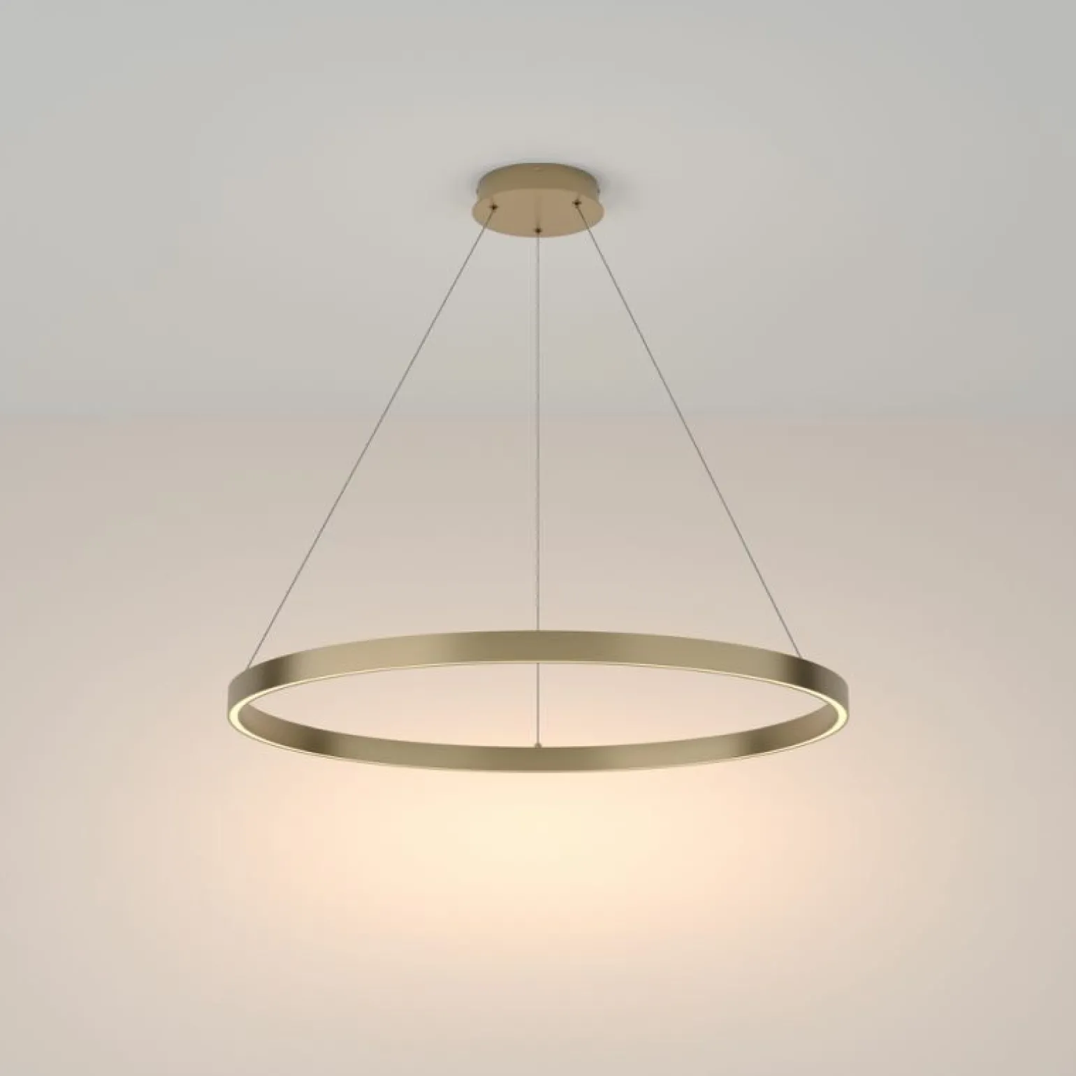 Clearance Nowoczesna lampa wisząca, złoty pierścień MOD058PL-L42BS3K z serii RIM Żyrandole Nowoczesne