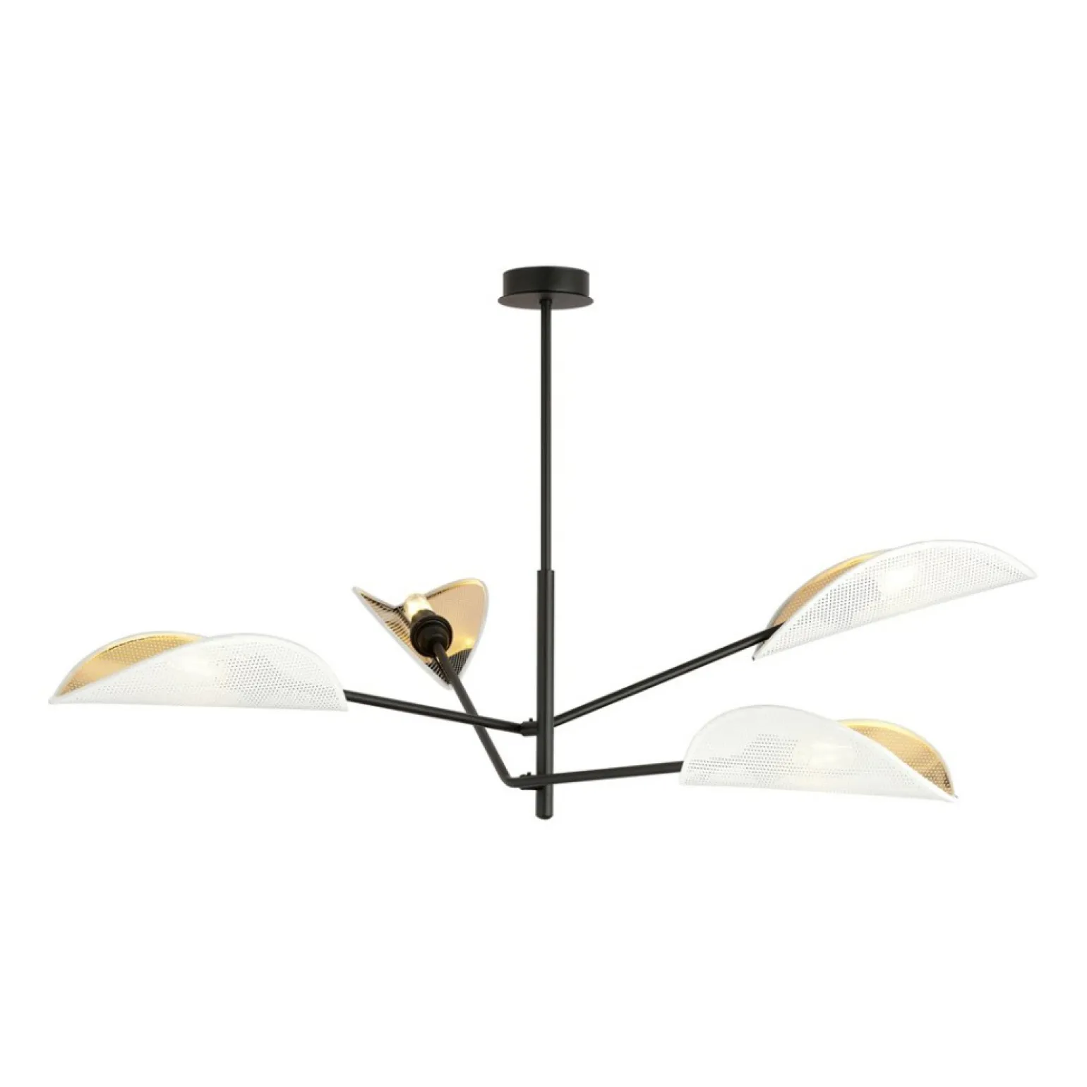 Flash Sale Nowoczesna lampa z osłonkami w kształci liści 1159/4 VENE | Kaja Żyrandole Nowoczesne