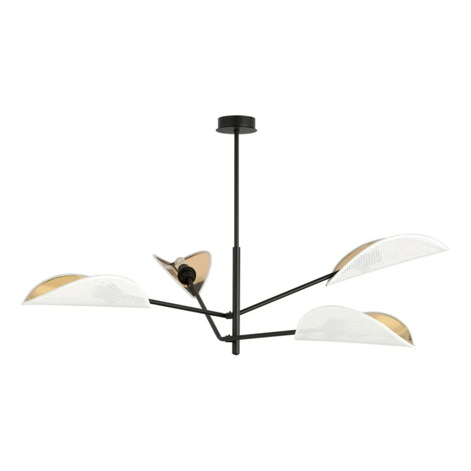 Flash Sale Nowoczesna lampa z osłonkami w kształci liści 1159/4 VENE | Kaja Żyrandole Nowoczesne