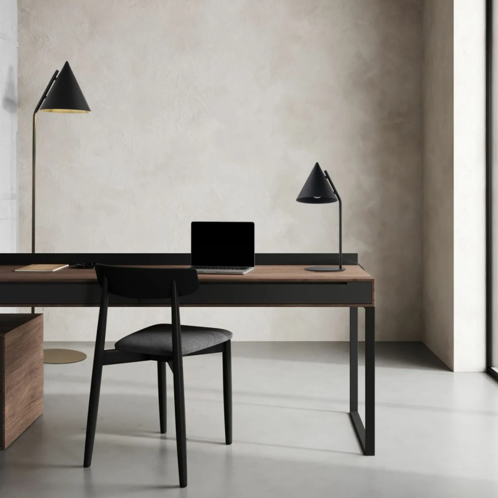 Sklep Kaja Nowoczesna lampka stołowa - stożek TK 16009 CONO BLACK | Kaja* Nowoczesne Lampki Stołowe