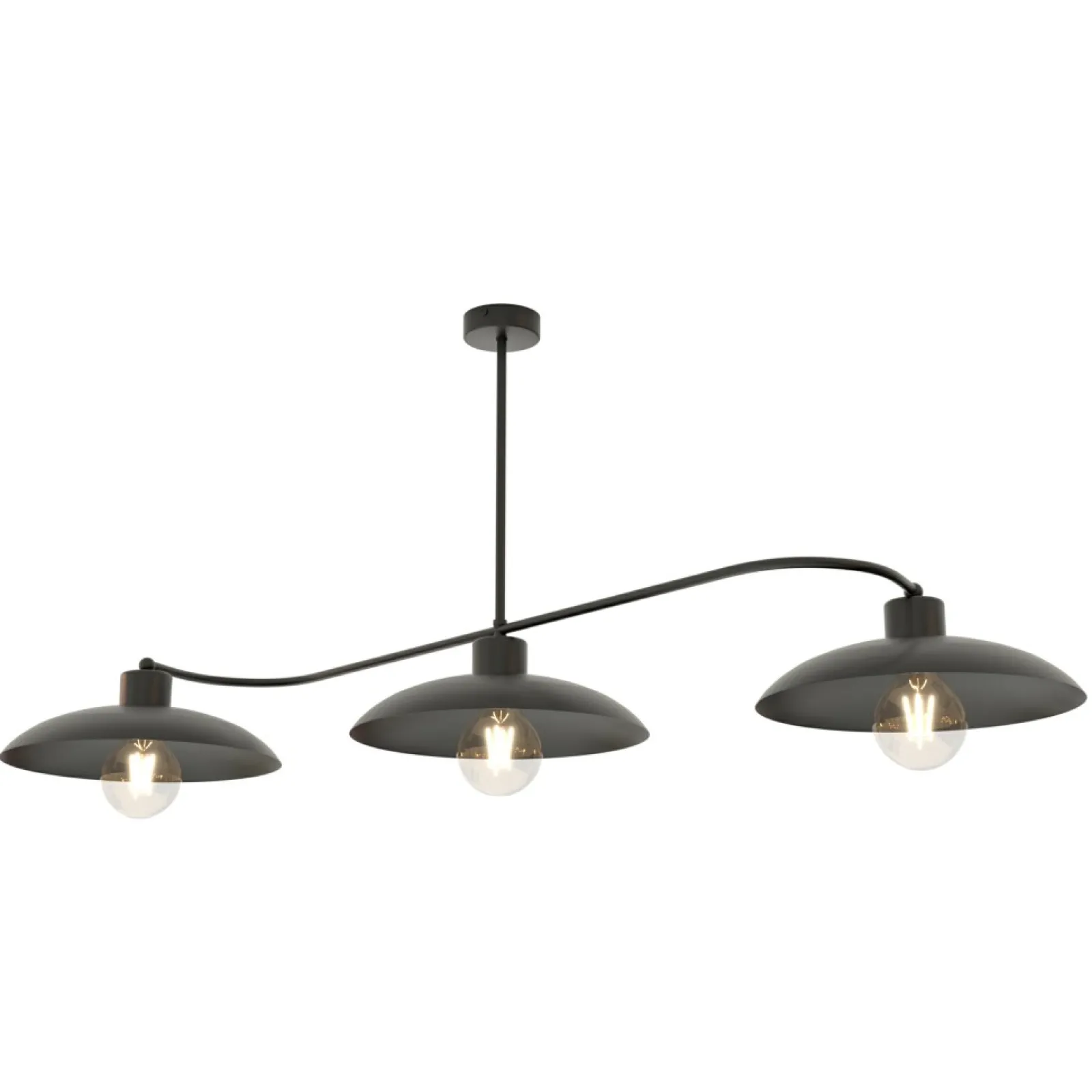 Sklep Kaja Nowoczesna, potrójna lampa do kuchni 1353/3 FOSTER 3 BLACK | Kaja* Randole Tradycyjne