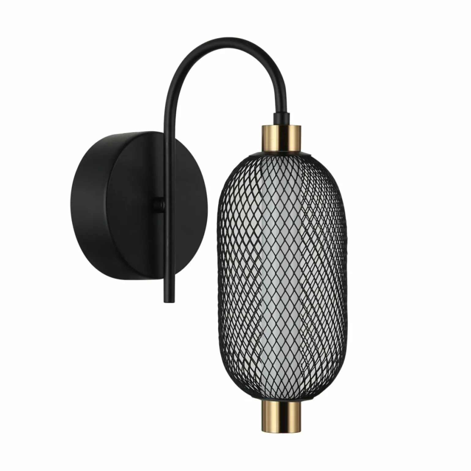 New Nowoczesny i elegancki kinkiet WL-84283-1-BK z serii MARCO Żyrandole Nowoczesne