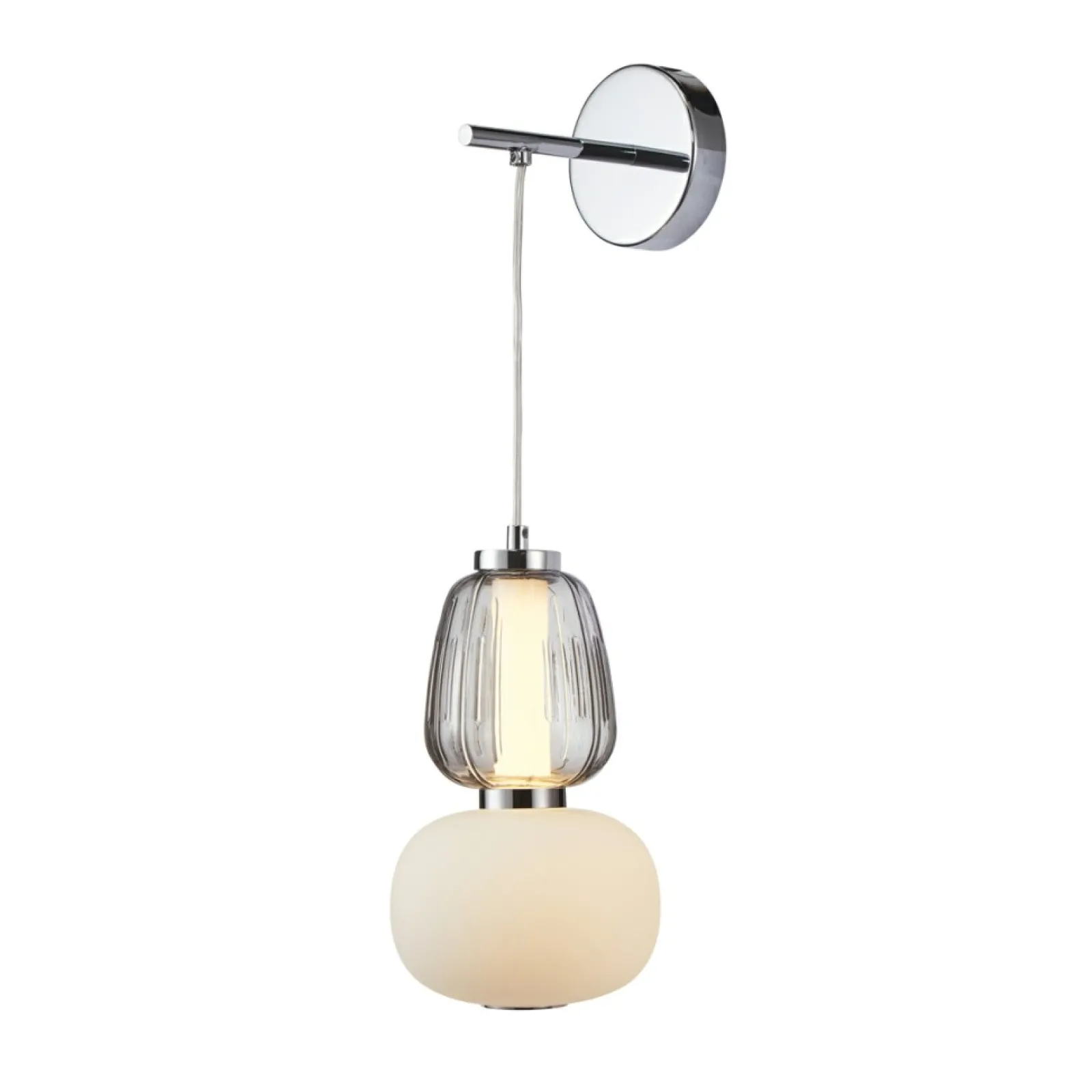 Sklep Kaja Nowoczesny, ledowy kinkiet do sypialni WL-98374-18W-CH ERIS | Kaja* Lampy Led