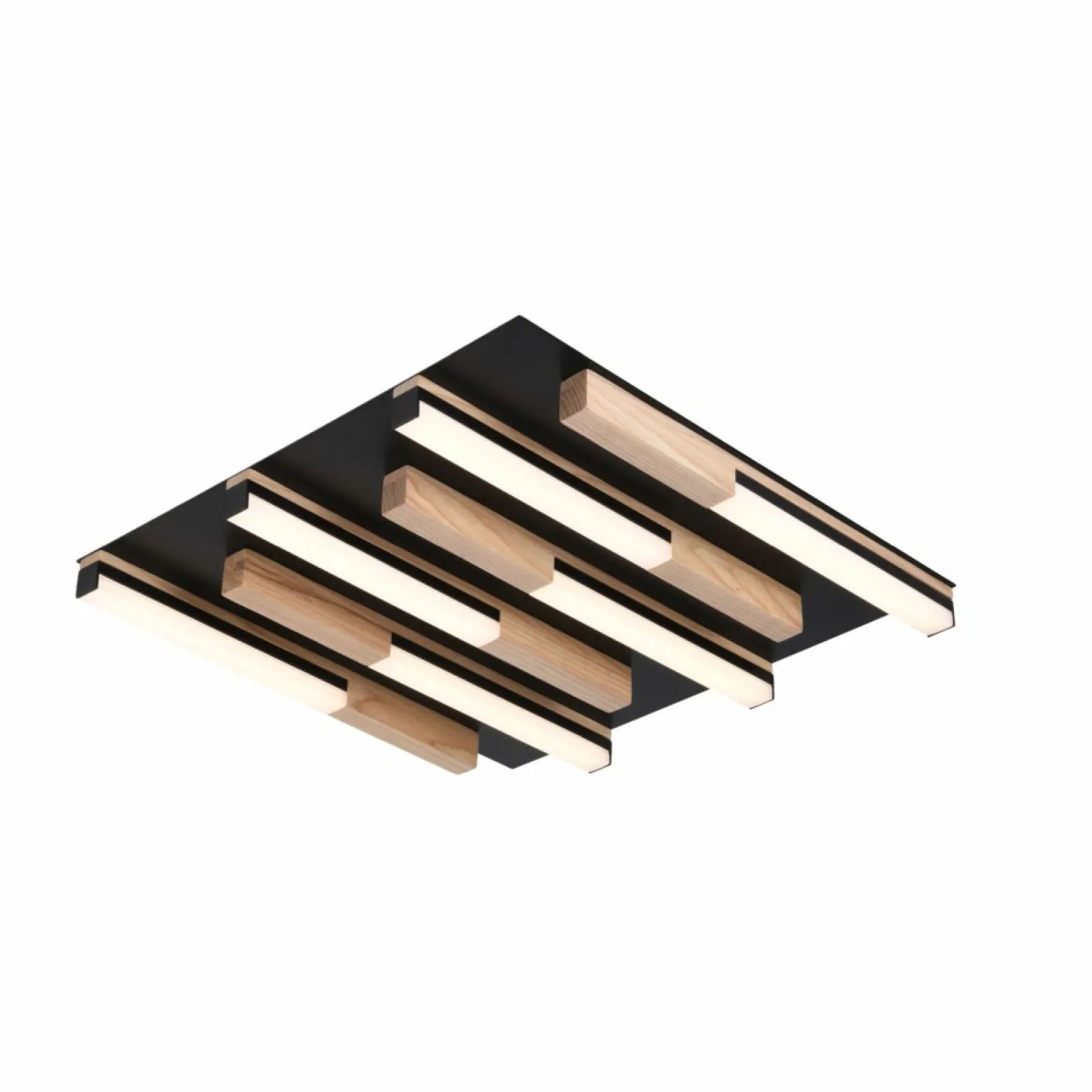 Sklep Kaja Nowoczesny, ledowy plafon z drewnem MX4980-6S-3BMT ELIOT | Kaja* Lampy Led | Plafony Nowoczesne