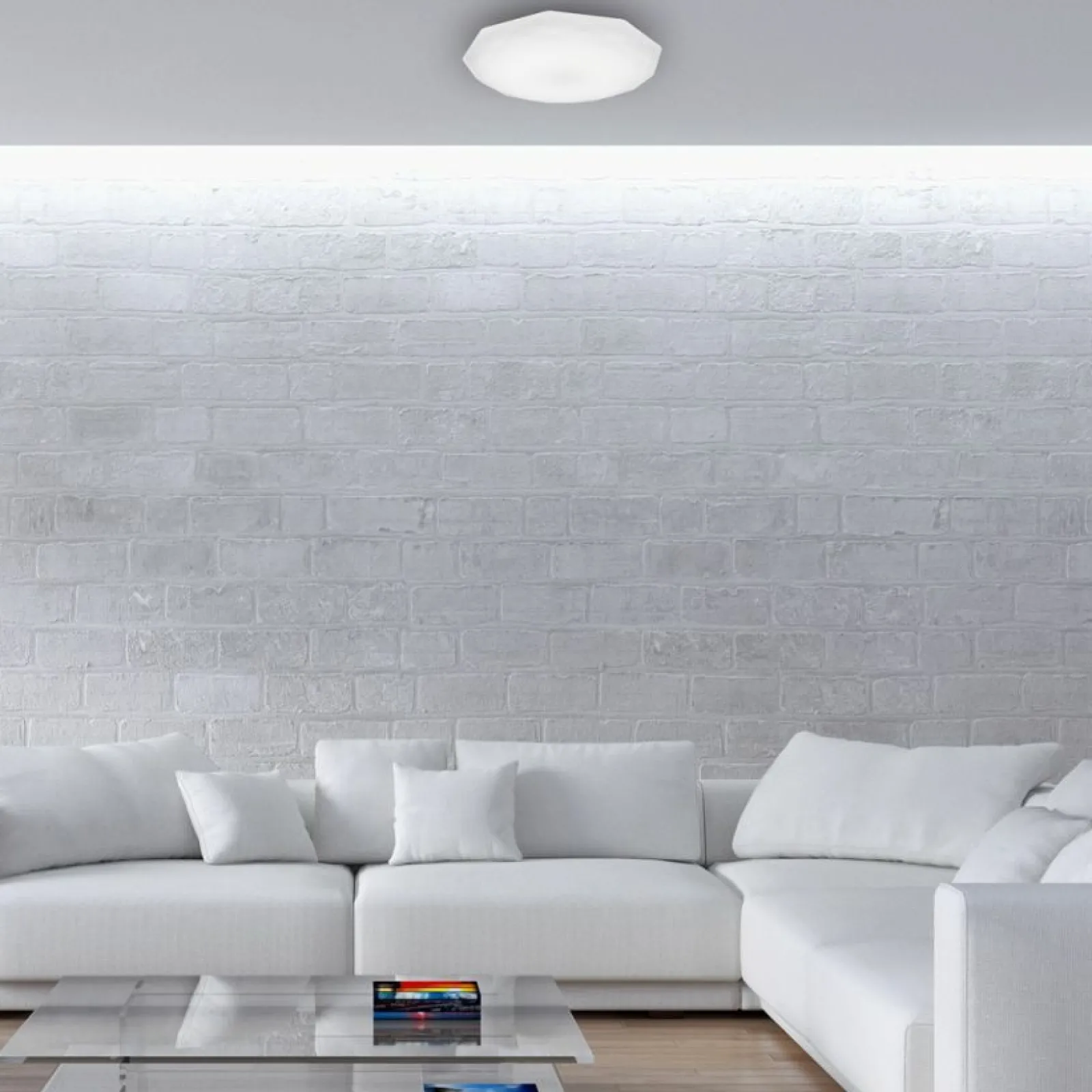 Sklep Kaja Nowoczesny plafon LED do salonu ⌀36cm 4000K EK75320 HEX | Kaja* Lampy Led | Plafony Klasyczne