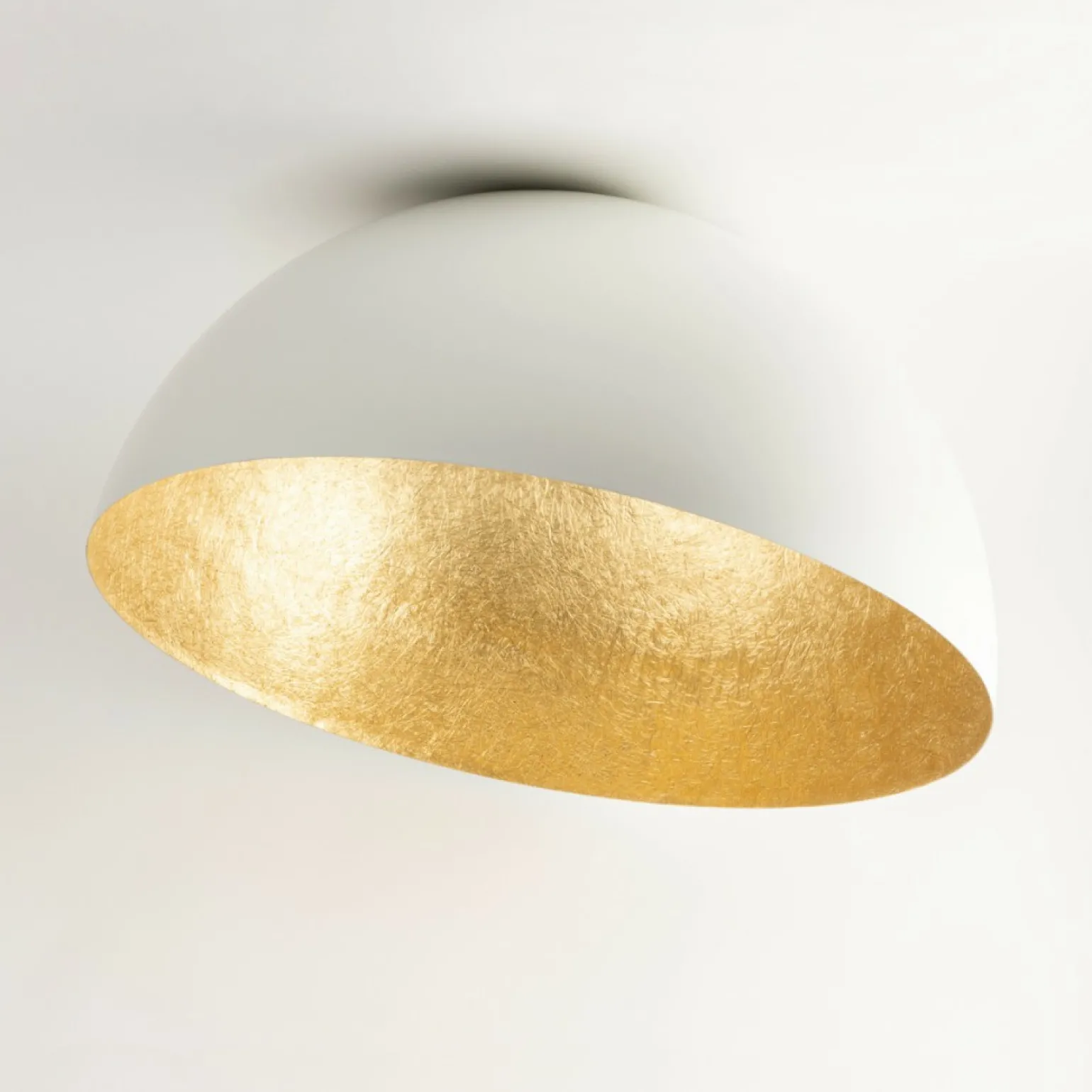 Shop Nowoczesny plafon natynkowy typu kopuła SIG 32466 - SFERA 35 B/ZŁ Żyrandole Nowoczesne