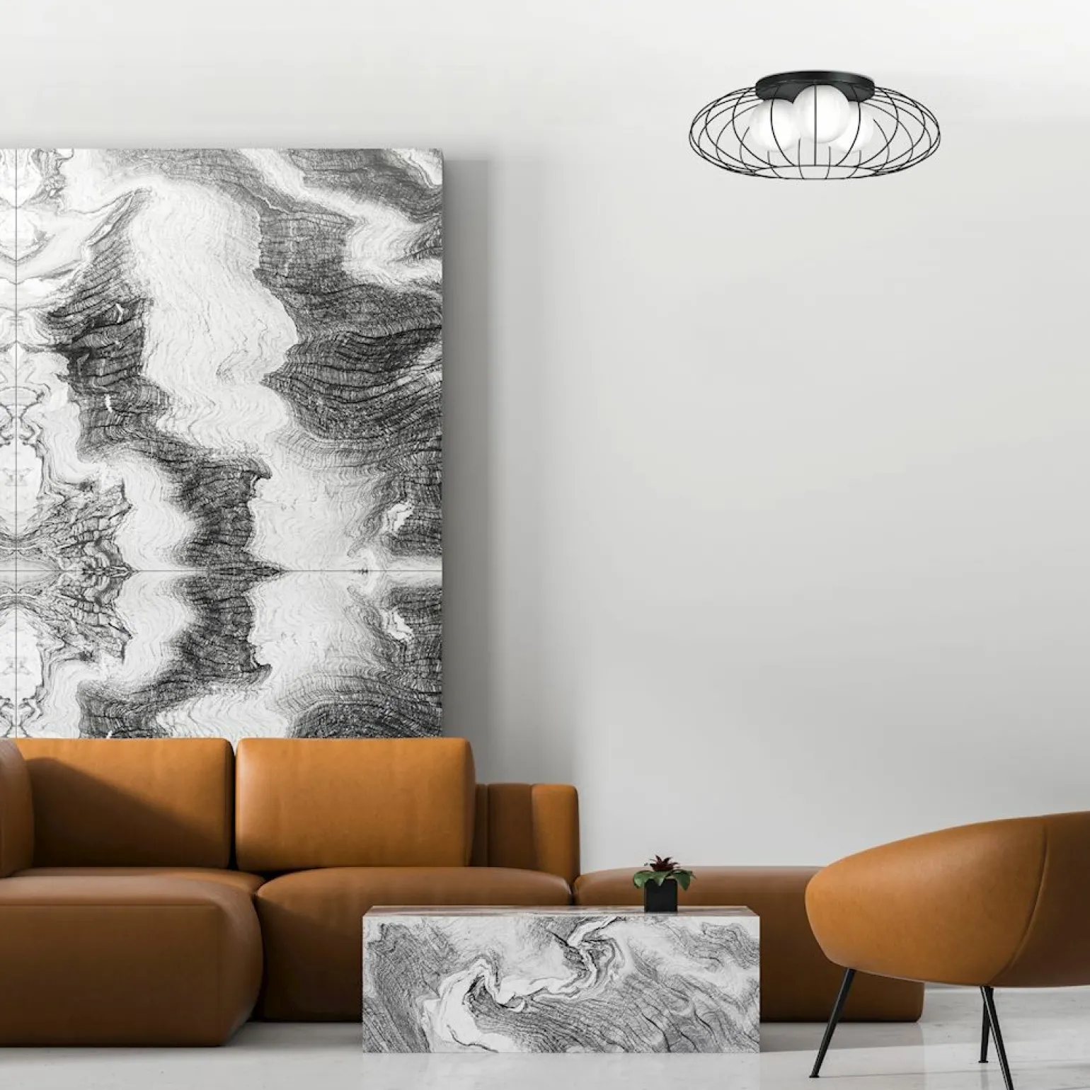 Shop Nowoczesny plafon z szerokim kloszem MLP4426 KRONOS | Kaja Oświetlenie Żyrandole Nowoczesne