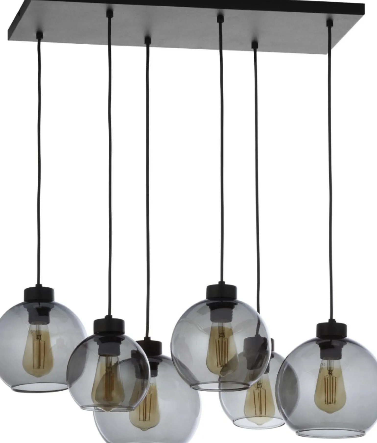 Outlet Nowoczesny żyrandol do pokoju TK 2833 CUBUS GRAPHITE | Kaja Żyrandole Nowoczesne