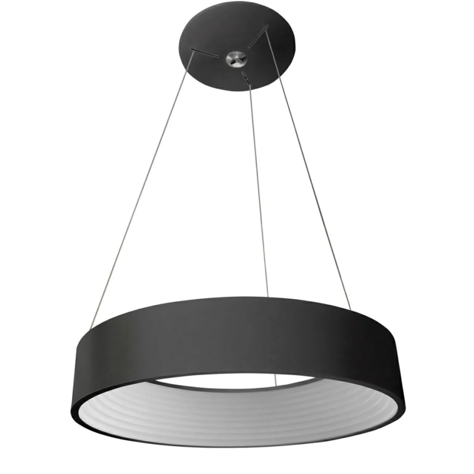 Discount Nowoczesny żyrandol LED 45cm 3936-832RP-BK-3 MATTIA | Kaja Oświetlenie Żyrandole Nowoczesne