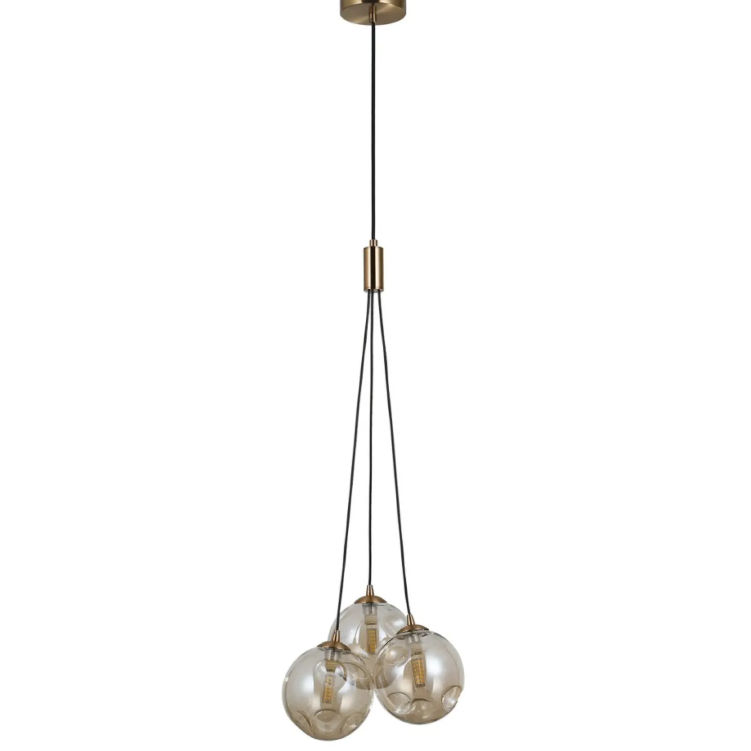 Cheap Nowoczesny zwis z dekoracyjnymi kloszami PND-54456-3-HB-AMB PERLOS Żyrandole Nowoczesne