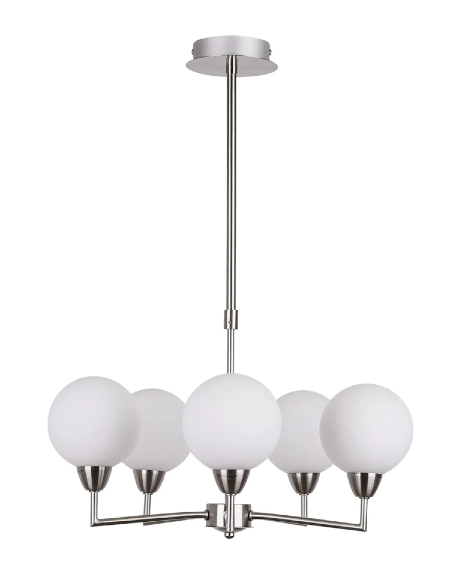 Best Sale Okazała lampa sufitowa z pięcioma kloszami 35-05458 z serii LOGOS | Kaja Oświetl Żyrandole Nowoczesne