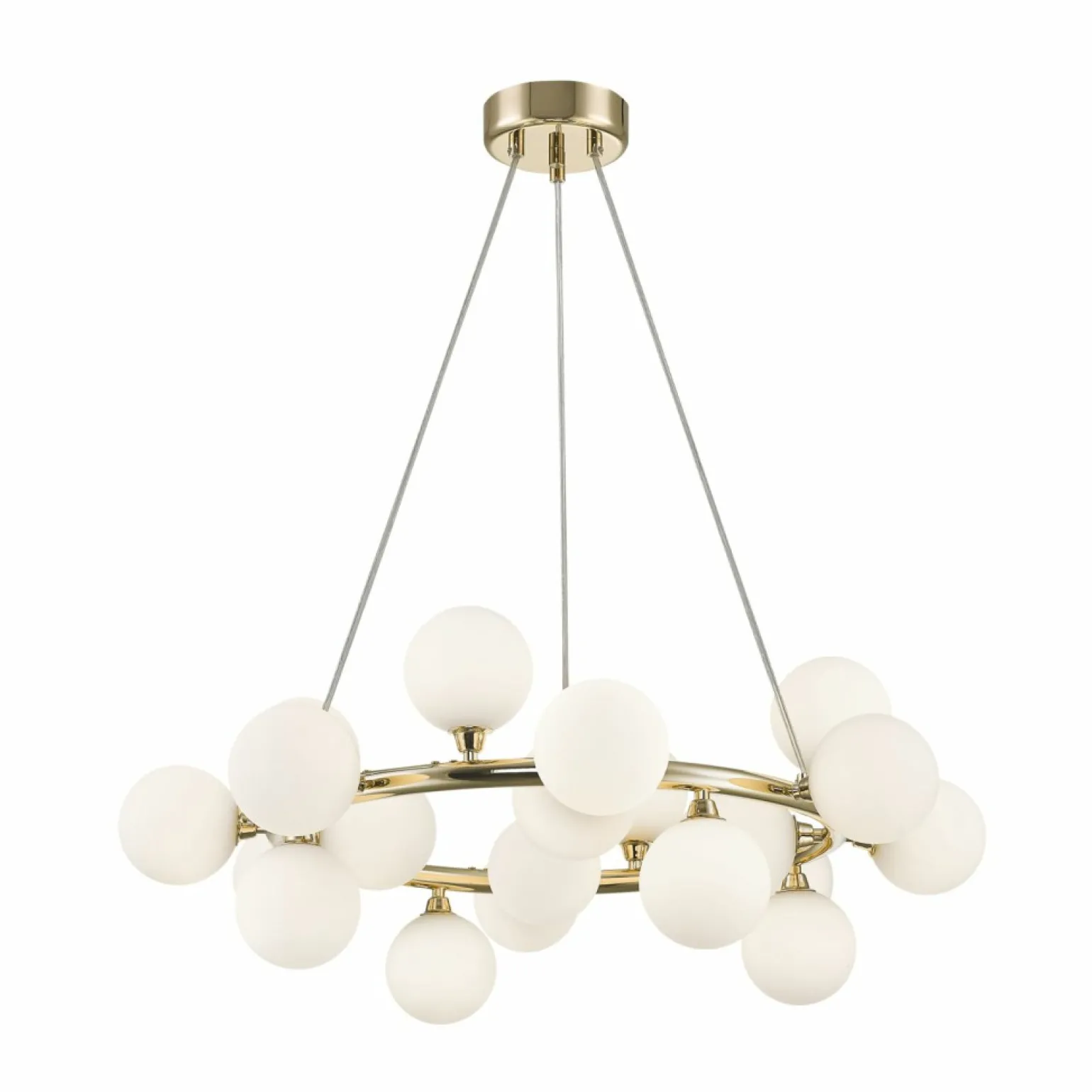 Best Sale Okazała lampa wisząca z 20 kloszami P0462-20C-F7AA BOBO | Kaja Żyrandole Nowoczesne