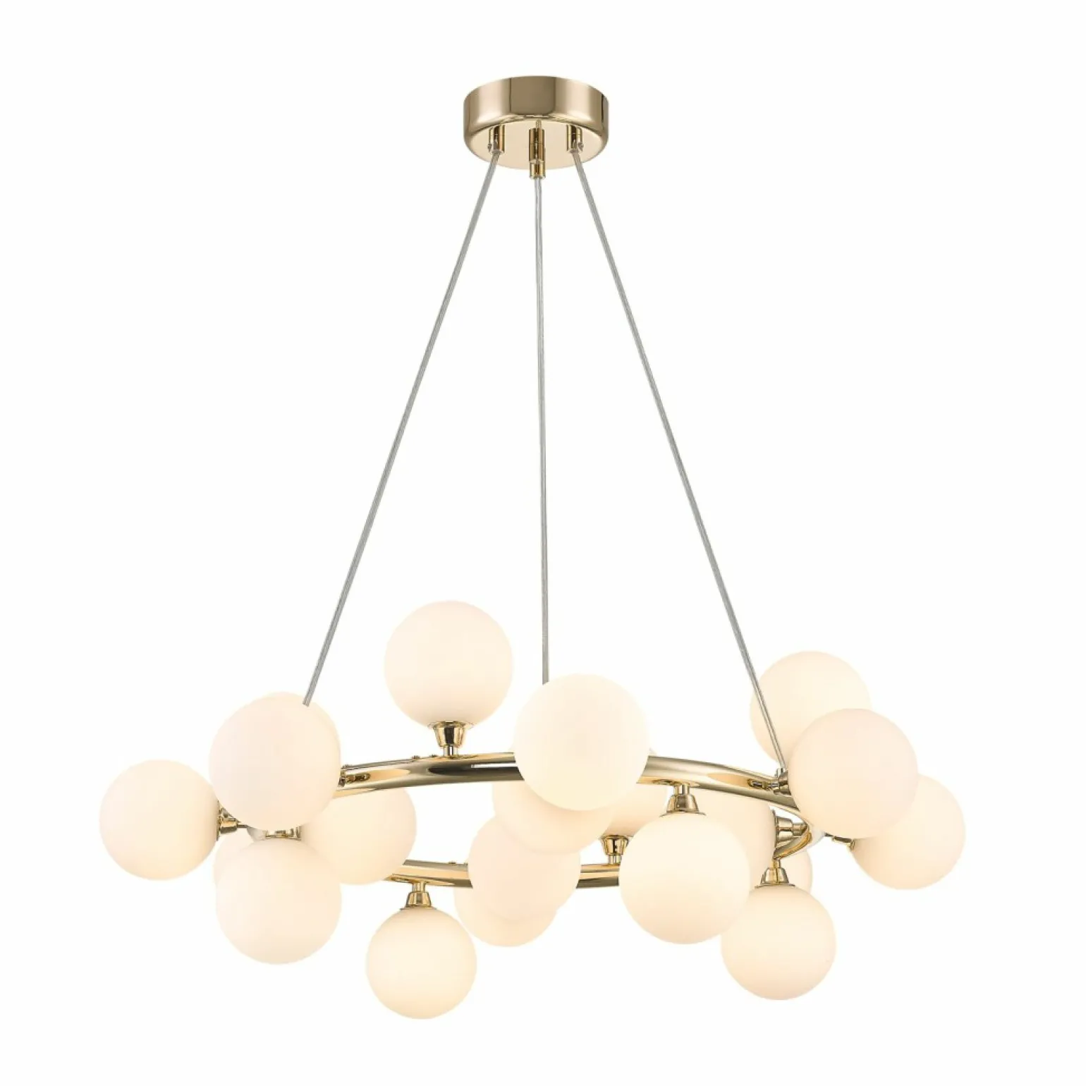 Best Sale Okazała lampa wisząca z 20 kloszami P0462-20C-F7AA BOBO | Kaja Żyrandole Nowoczesne