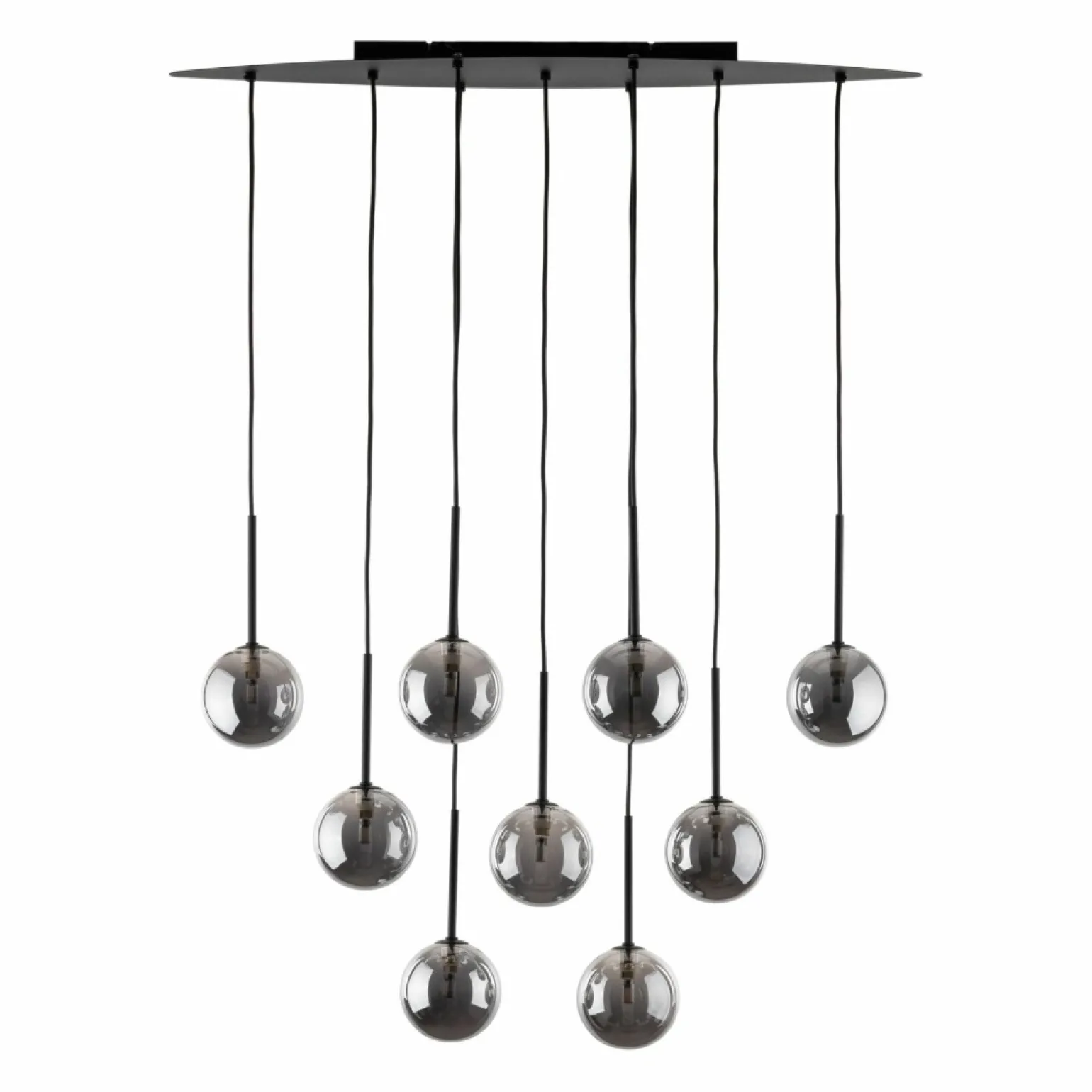 Sale Okazała lampa wisząca z ciemnymi kloszami TK 6148 ESTERA BLACK | Kaja Żyrandole Nowoczesne