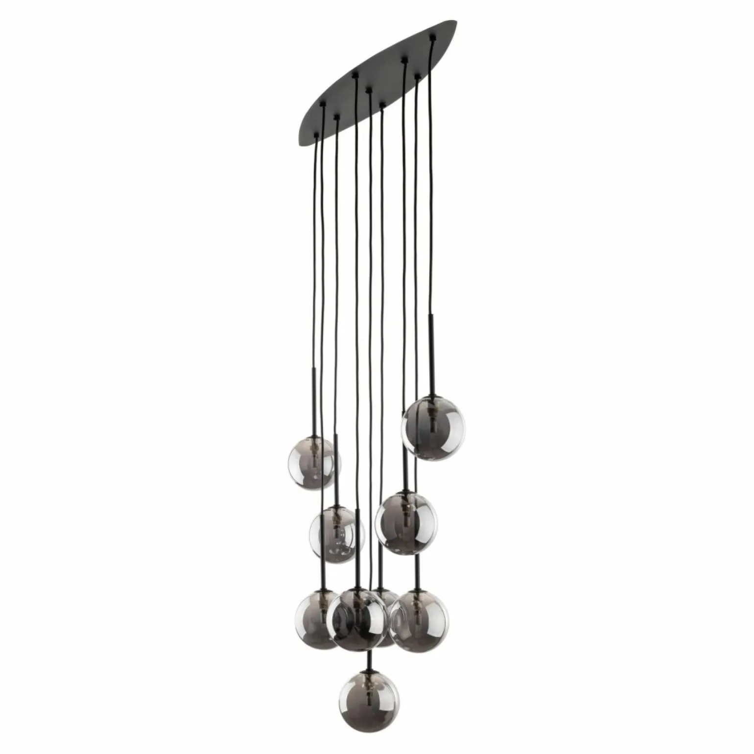 Sale Okazała lampa wisząca z ciemnymi kloszami TK 6148 ESTERA BLACK | Kaja Żyrandole Nowoczesne