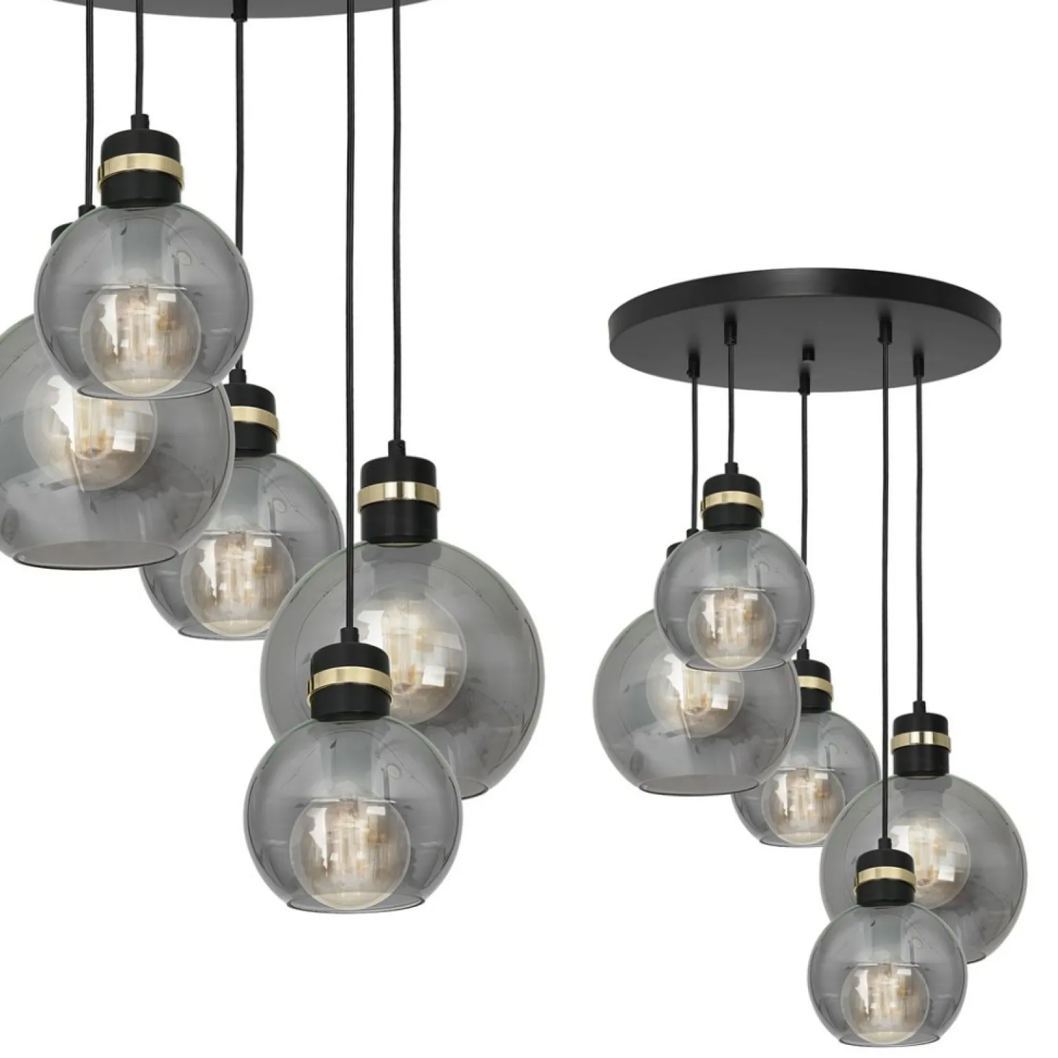 Fashion Okazała lampa wisząca z kaskadą kloszy MLP6534 OMEGA | Kaja Żyrandole Nowoczesne
