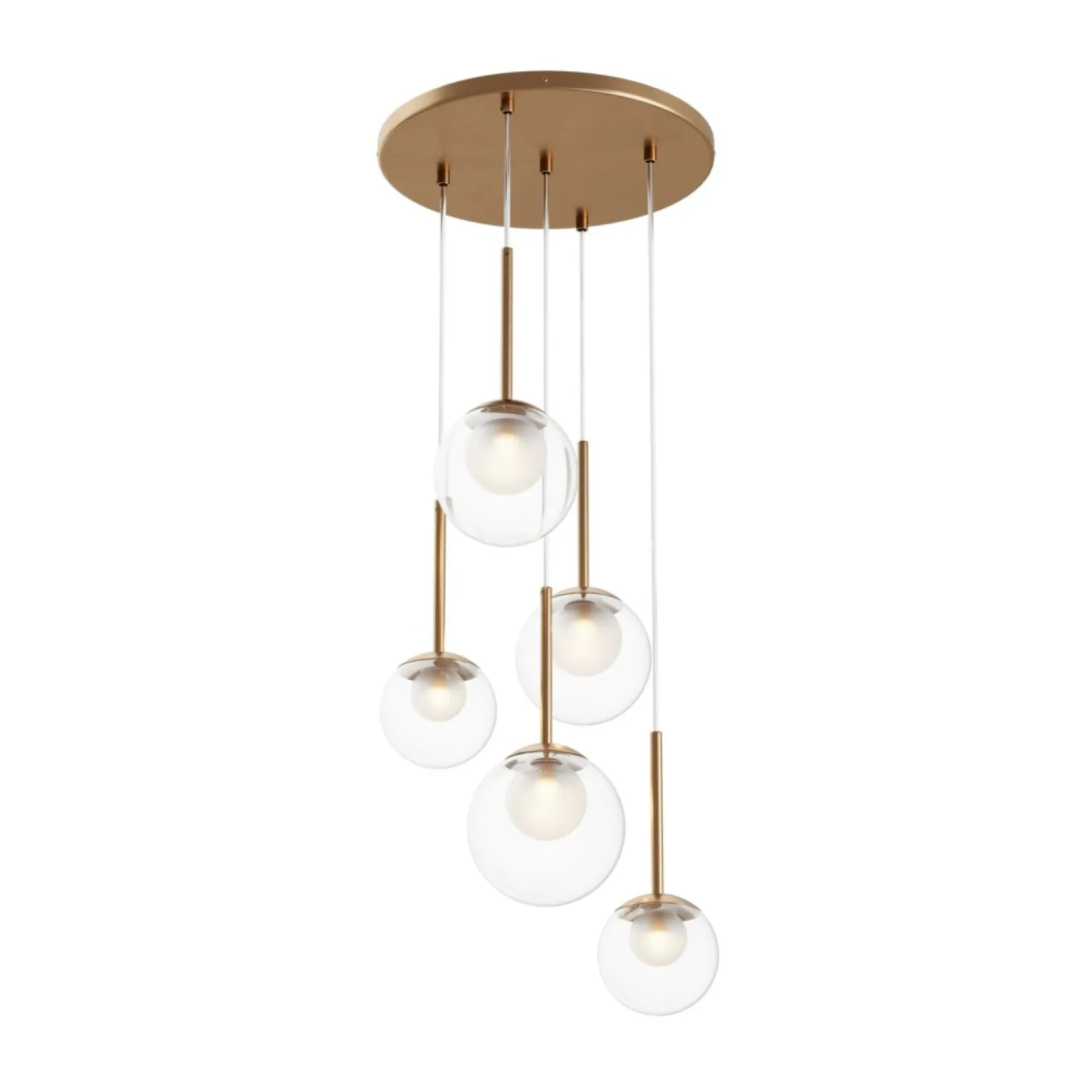 Online Okazała lampa wisząca z kloszami MOD521PL-05G z serii BASIC FORM Żyrandole Nowoczesne