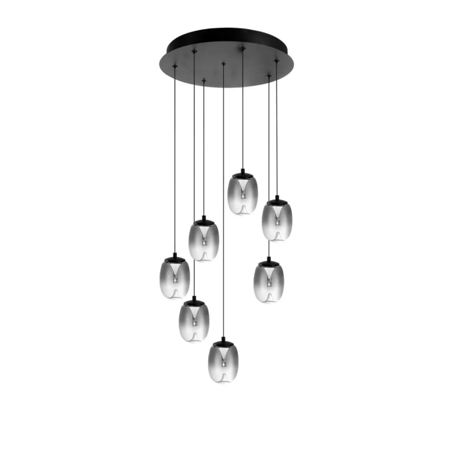 Best Sale Okazała lampa wisząca z ozdobnymi zwisami LED AZ6270 PAMELA | Kaja Żyrandole Nowoczesne