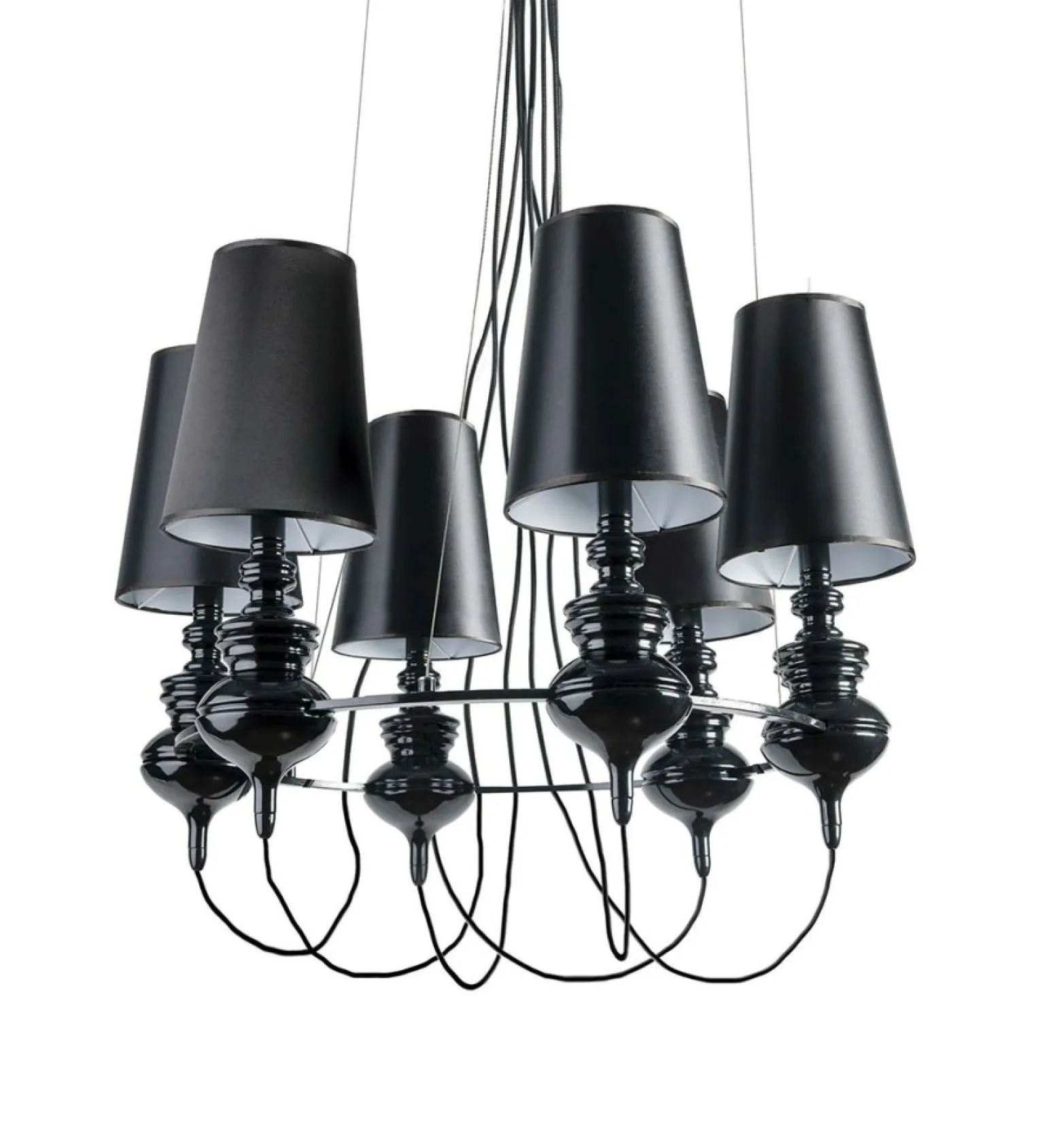 Best Sale Okazała, nietuzinkowa lampa do salonu AZ1379 BAROCO BLACK | Kaja Żyrandole Nowoczesne