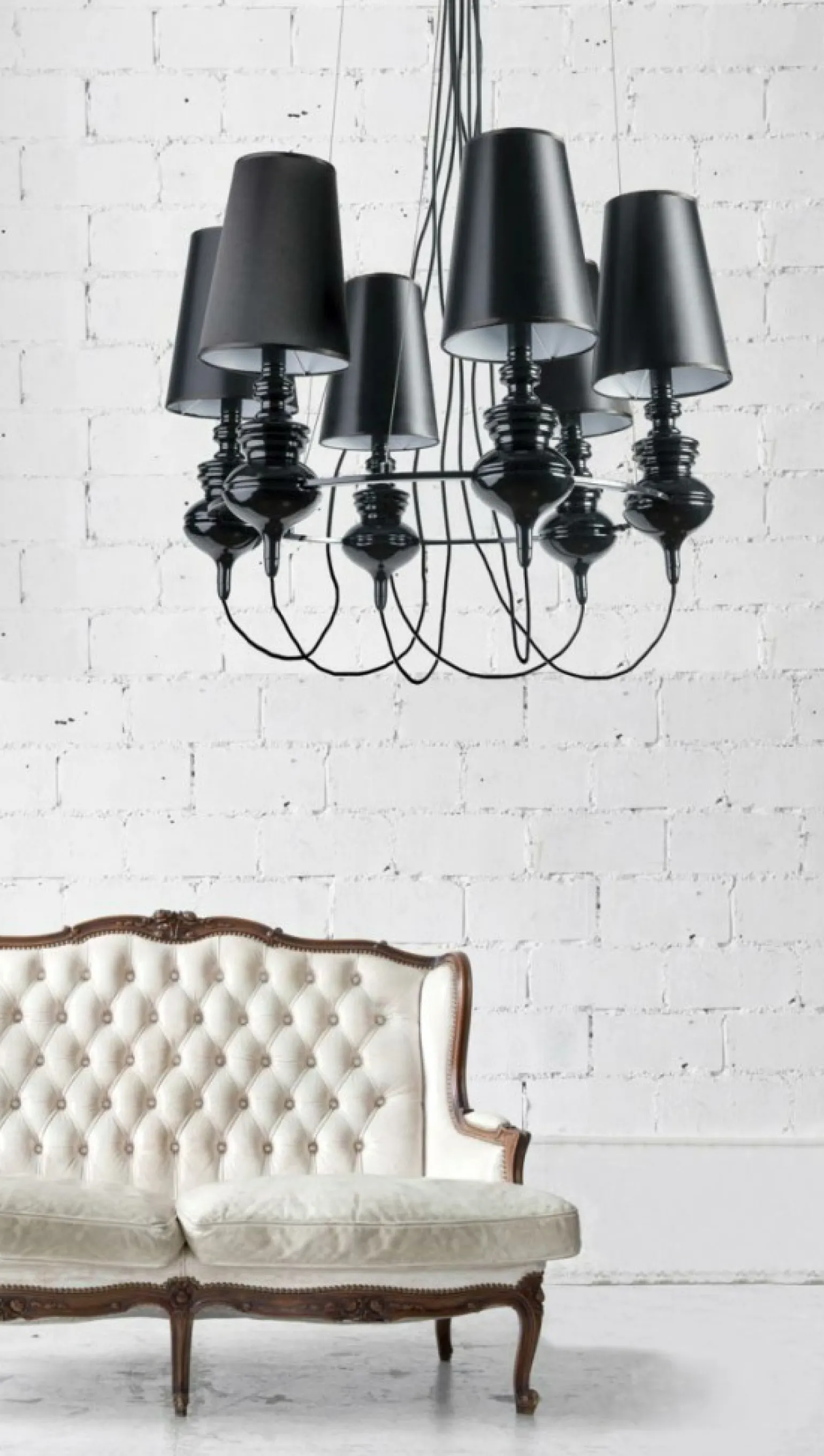 Best Sale Okazała, nietuzinkowa lampa do salonu AZ1379 BAROCO BLACK | Kaja Żyrandole Nowoczesne