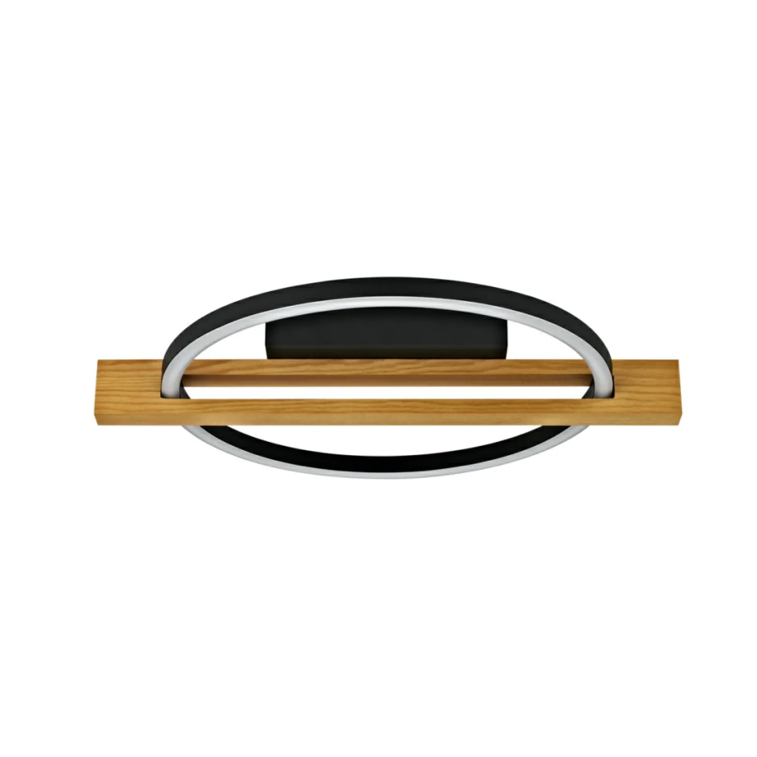 Online Okrągła, drewniana lampa sufitowa LED PLF-55362-15W-WO NATANO | Kaja Żyrandole Nowoczesne