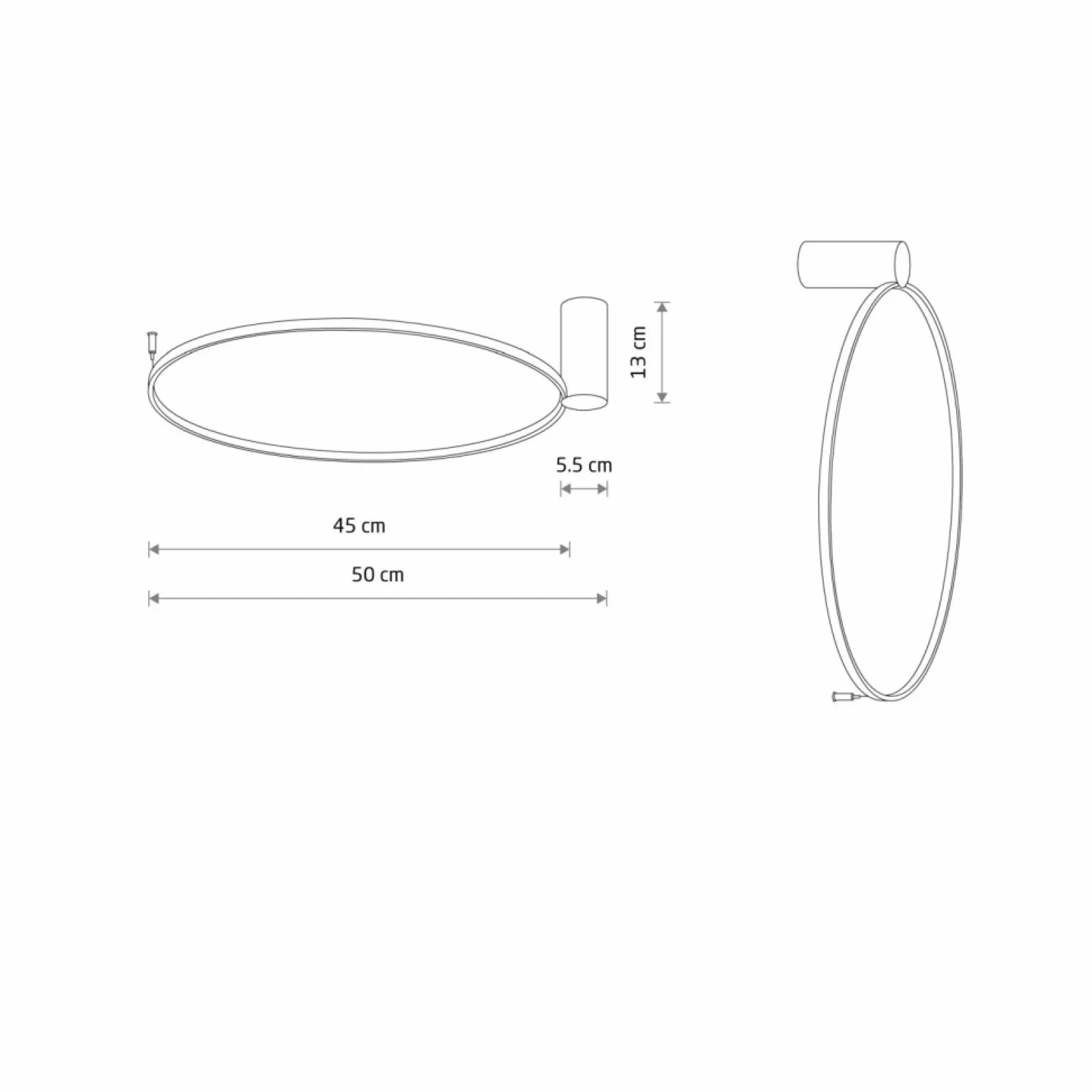 Sklep Kaja Okrągła, ledowa lampa sufitowa ⌀50cm 3000K 10928 CIRCOLO LED | Kaja* Lampy Led | Plafony Nowoczesne