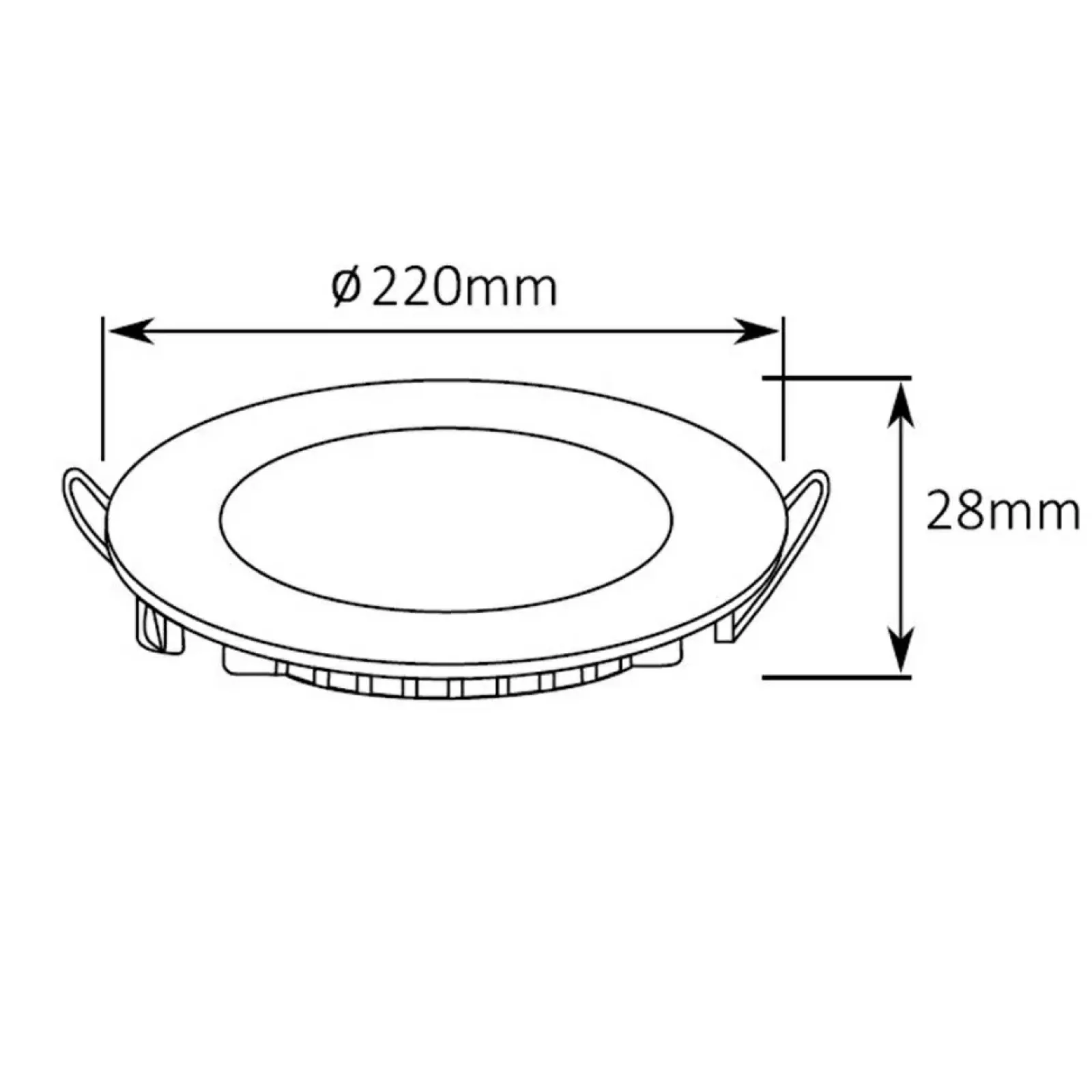 Sklep Kaja Oprawa podtynkowa LED ⌀22cm 4000K HB10006 SKIATHOS | Kaja Oświetlenie* Oprawy Podtynkowe | Lampy Led