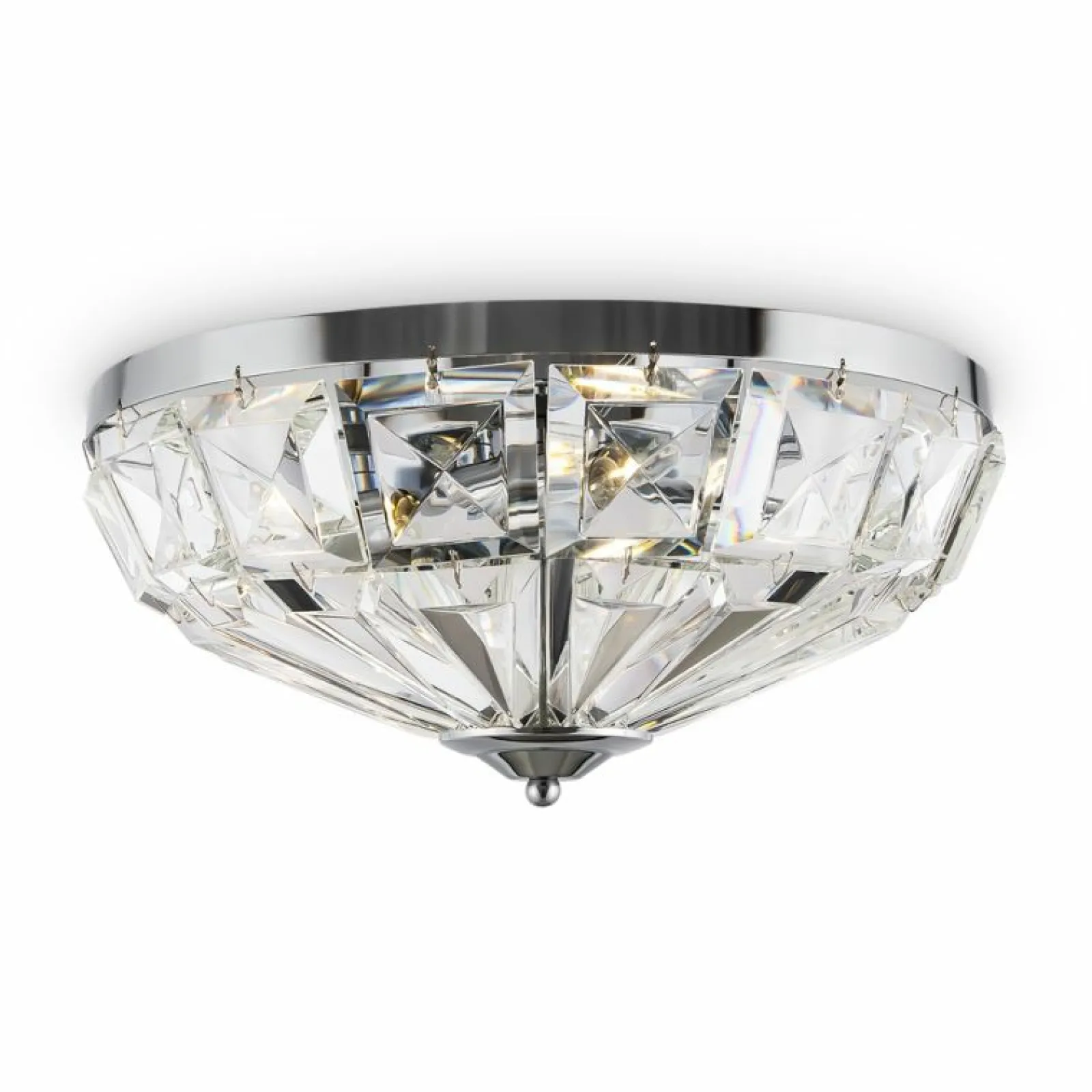 Sklep Kaja Ozdobna, kryształowa lampa sufitowa ⌀39,6cm MOD094CL-04CH FACET* Plafony Nowoczesne