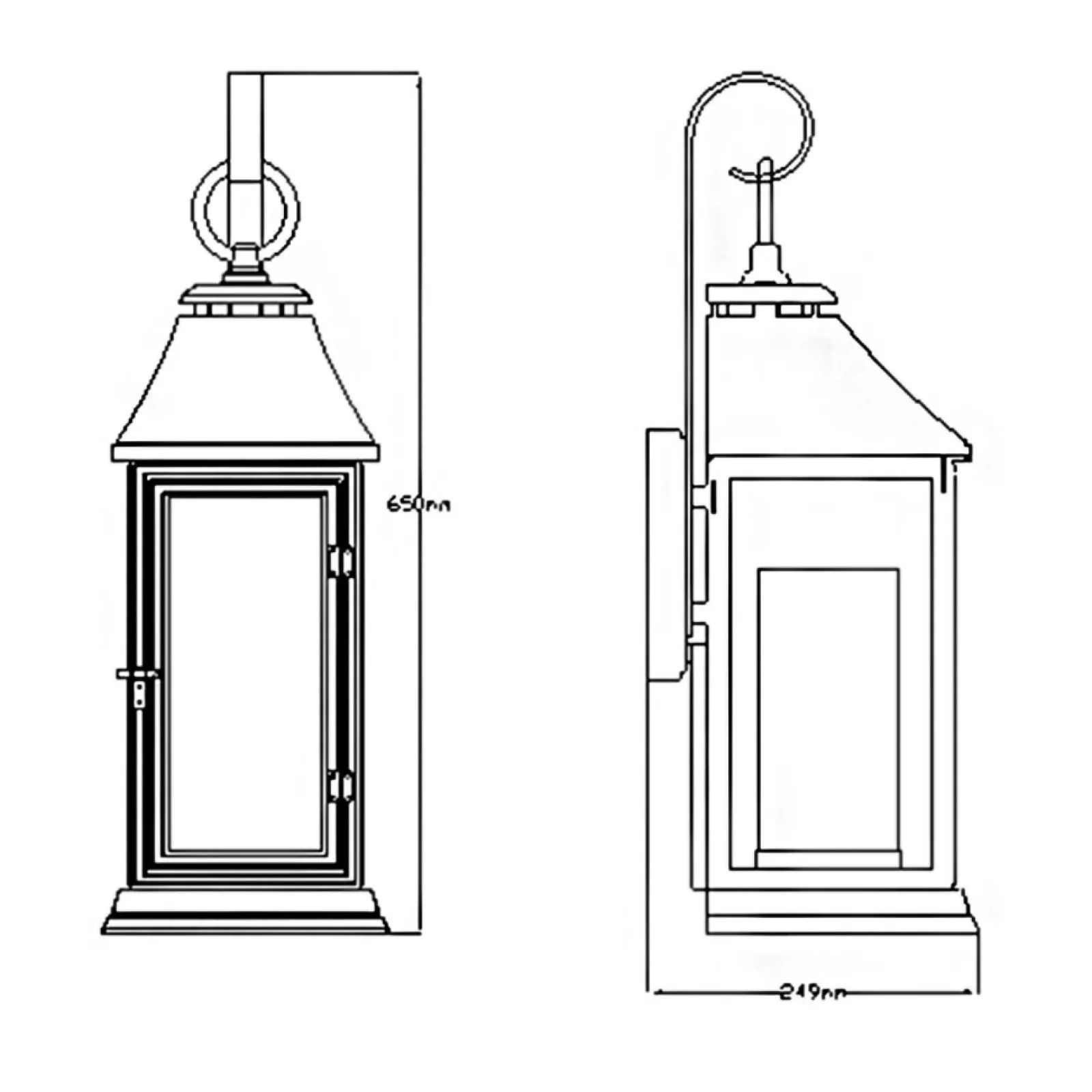 Sklep Kaja Ozdobna lampa elewacyjna, cynk FE-SHEPHERD-2L z serii SHEPHERD* Kinkiety Ogrodowe