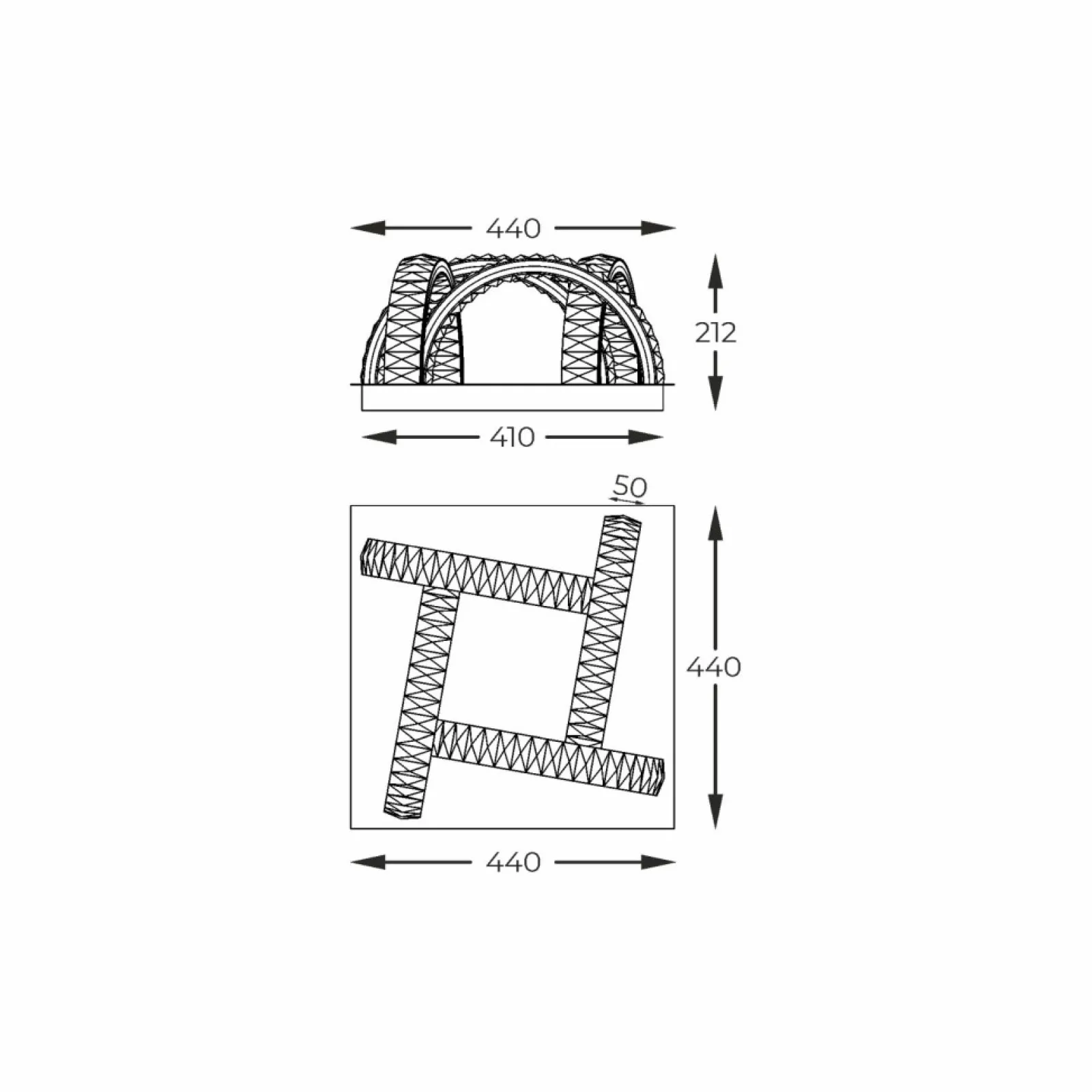 Sklep Kaja Ozdobna lampa sufitowa LED z kryształkami MX3274-4-3BCT TULA | Kaja* Lampy Led | Plafony Nowoczesne