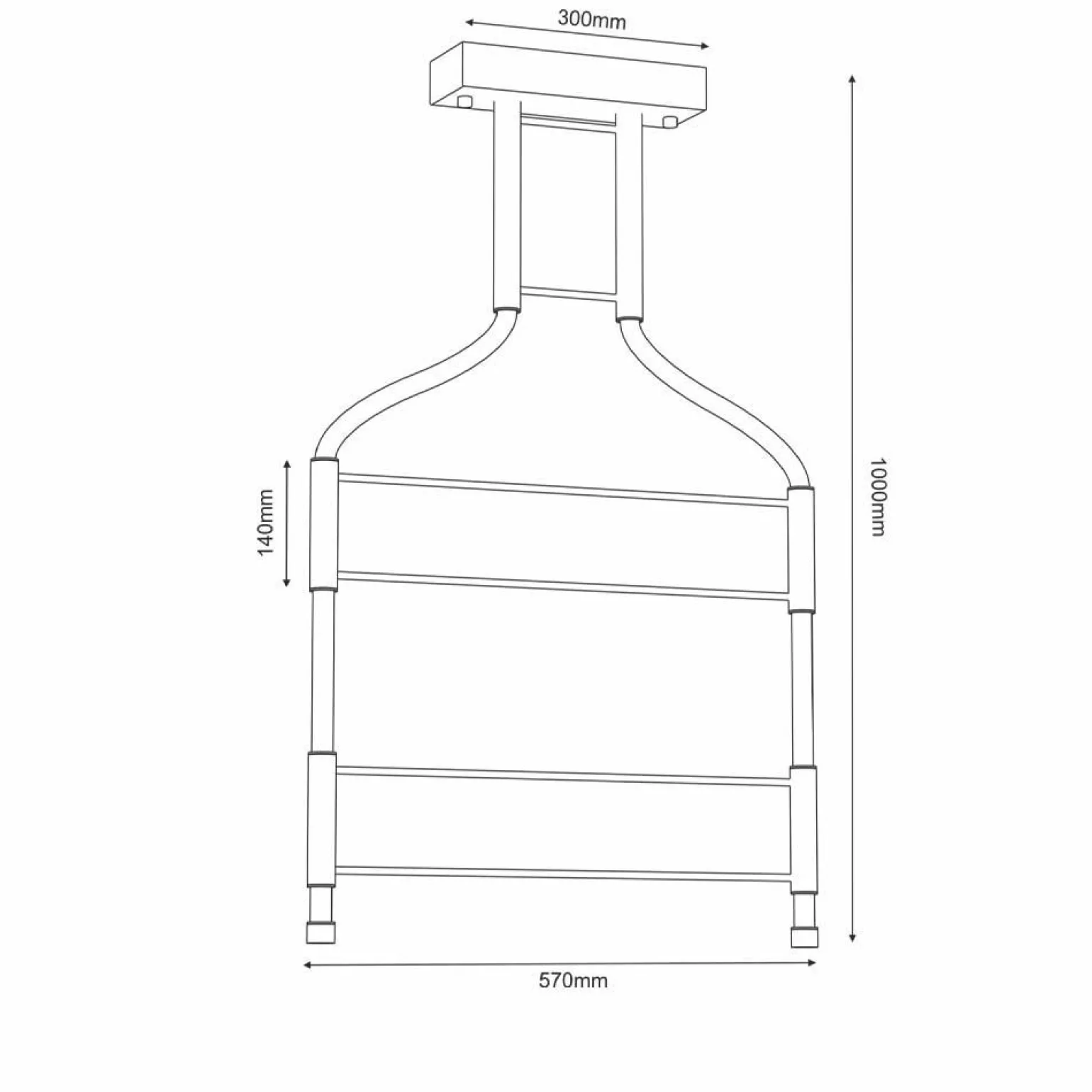 Outlet Ozdobna lampa w stylu industrialnym 4000K ANT 9058 ALHA S | Kaja Żyrandole Nowoczesne