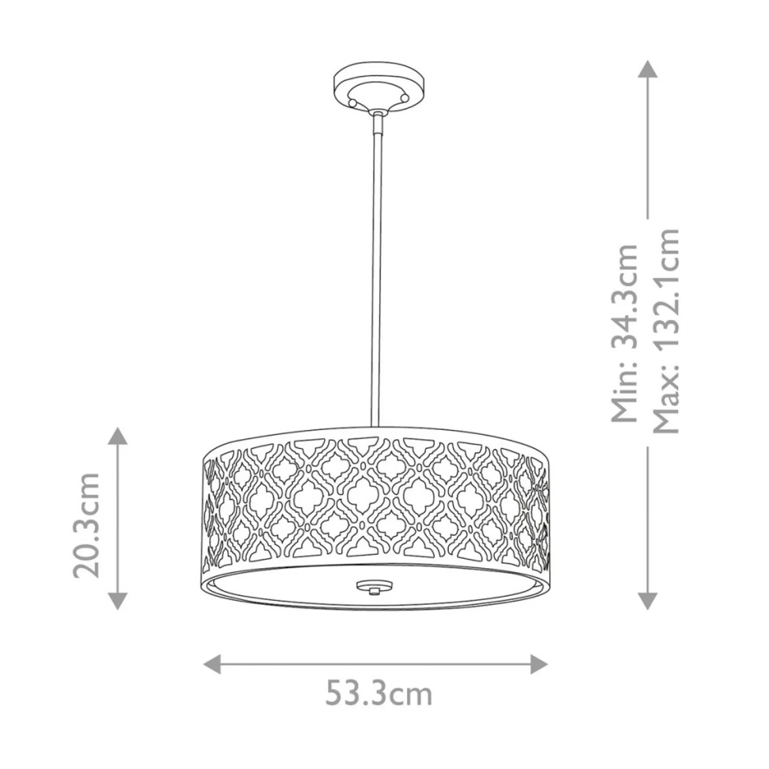 Hot Ozdobna lampa wisząca do jadalni GN-ARABELLA-P-L z serii ARABELLA Żyrandole Nowoczesne