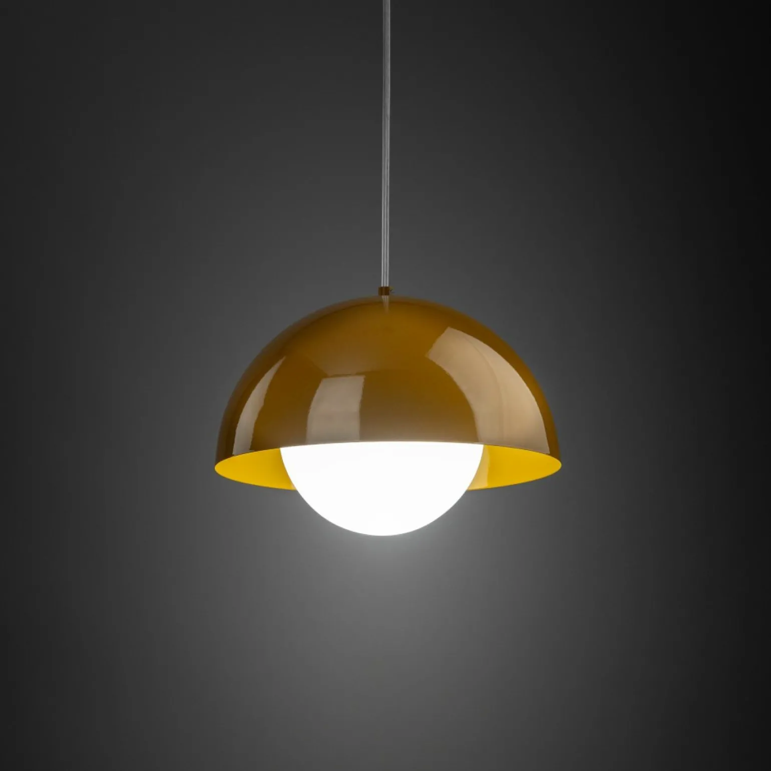 Fashion Ozdobna lampa wisząca do kuchni TK 10275 BONO OCHRA | Kaja Oświetlenie Żyrandole Nowoczesne