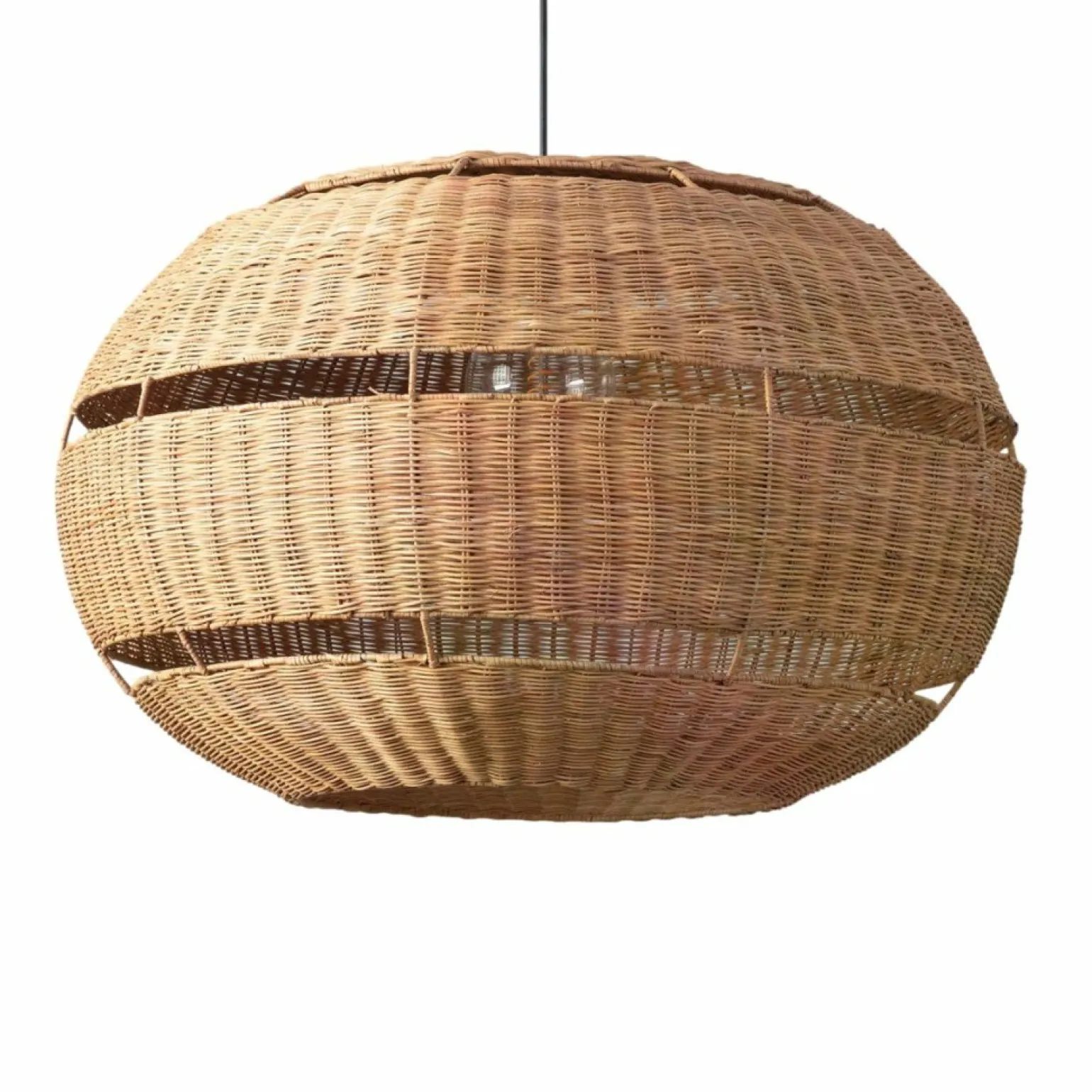 Outlet Ozdobna lampa z plecionym abażurem ABR-LW19-BH-E27 BOHO | Kaja Żyrandole Nowoczesne