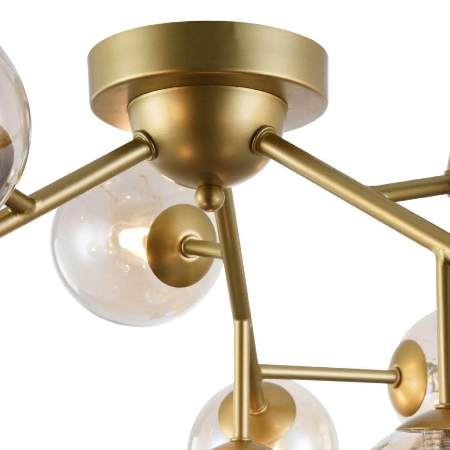 Outlet Ozdobna, złota lampa sufitowa MOD545PL-12G DALLAS | Kaja Oświetlenie Żyrandole Nowoczesne