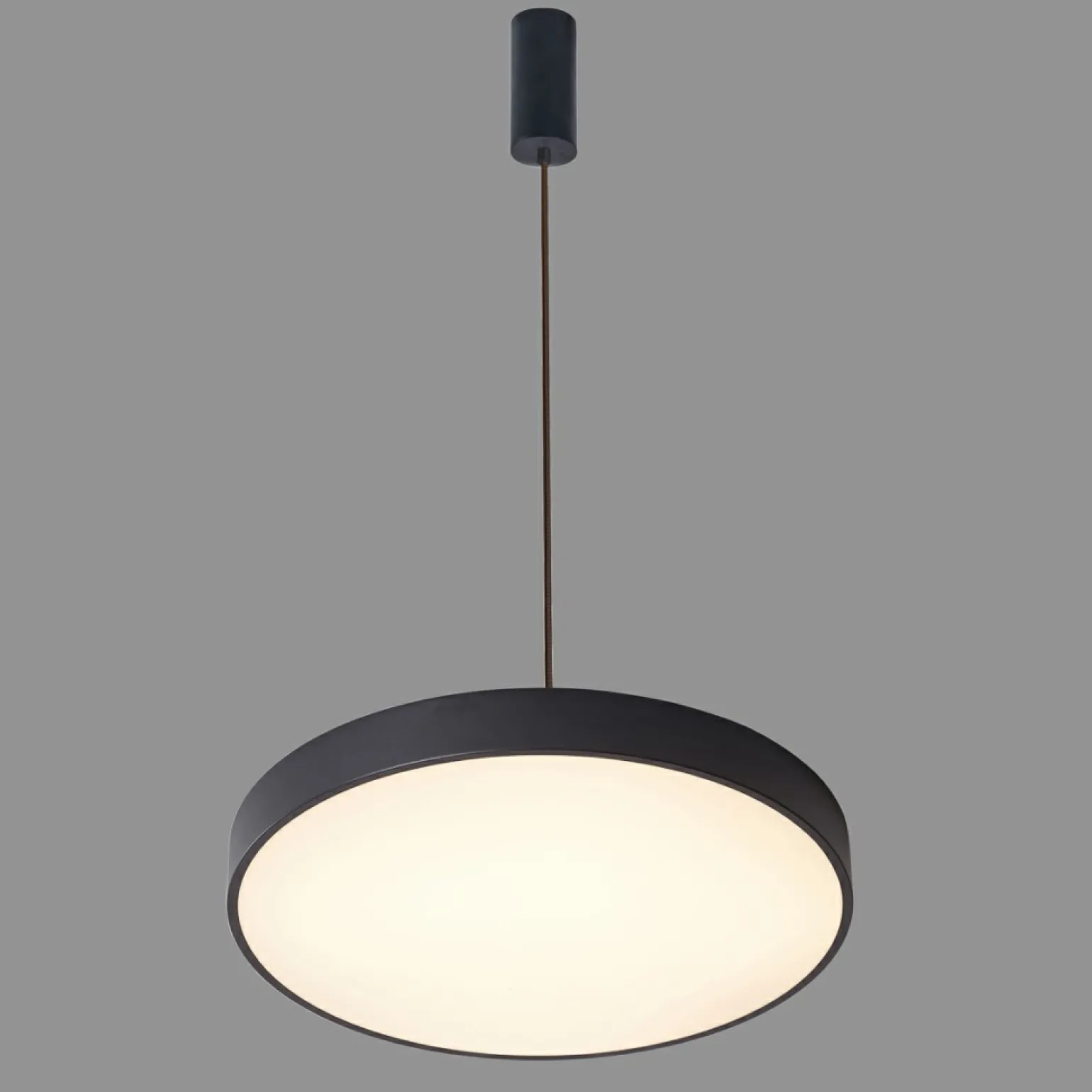 Discount Płaski żyrandol LED na zwisie 5361-830RP-BK-3 ORBITAL | Kaja Żyrandole Nowoczesne