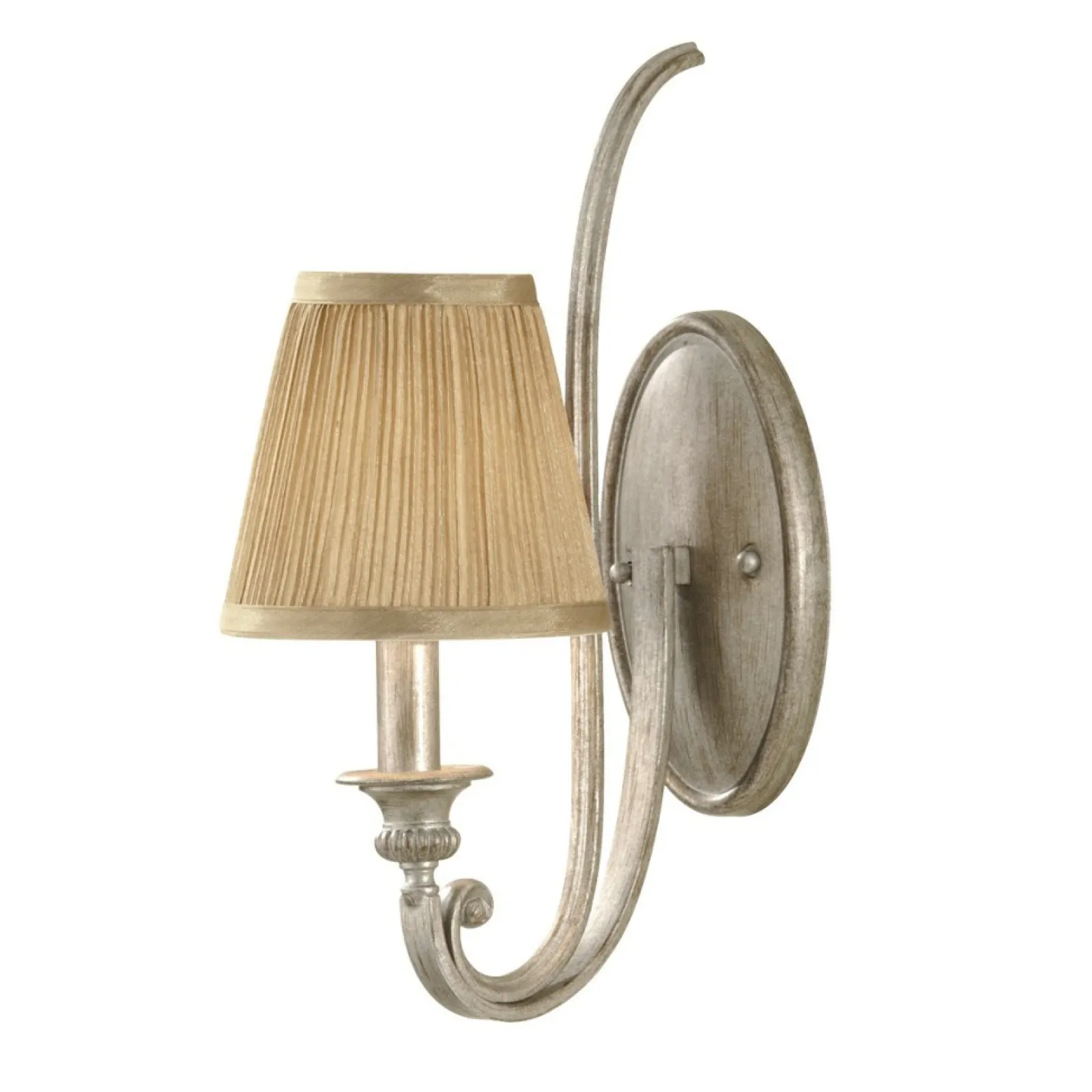 Sklep Kaja Piaskowo-srebrna lampa ścienna FE-ABBEY1 z serii ABBEY* Kinkiety Tradycyjne