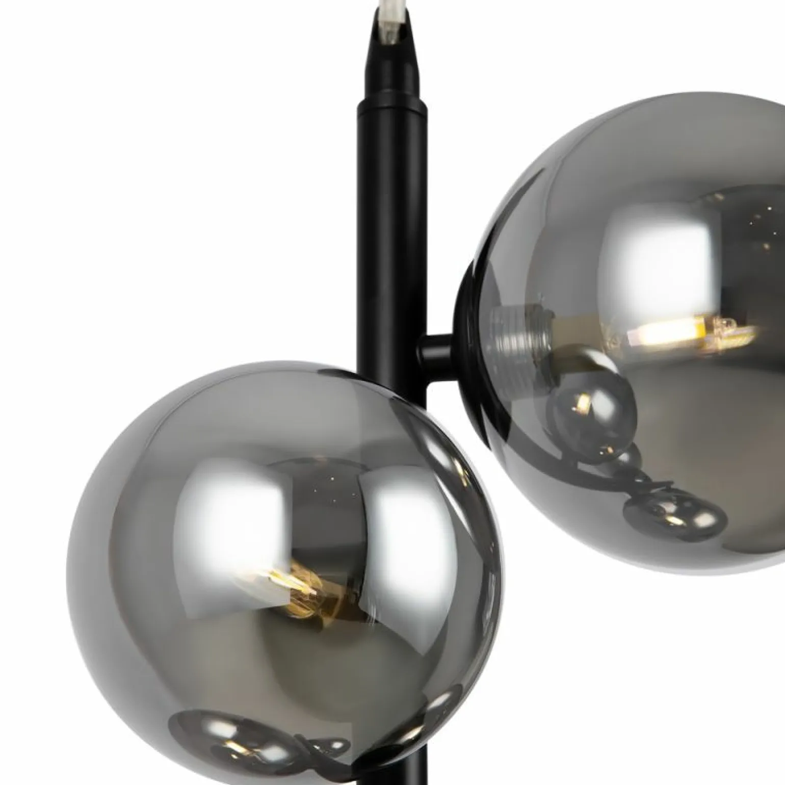 Outlet Pionowa lampa wisząca, grafitowe klosze MOD545PL-06B z serii DALLAS Żyrandole Nowoczesne