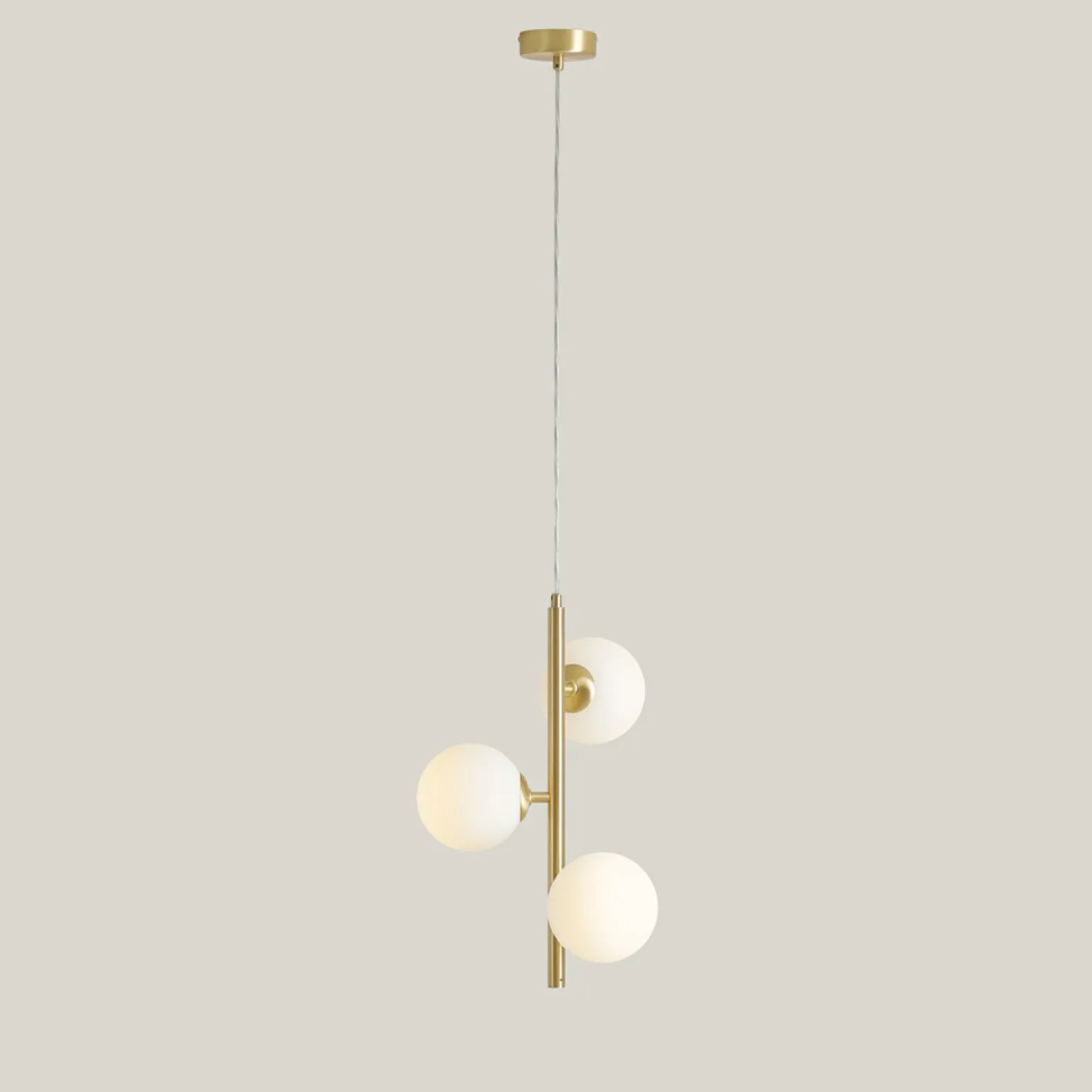Best Sale Pionowa lampa wisząca z kulistymi kloszami 1120E40_S z serii FIN Żyrandole Nowoczesne