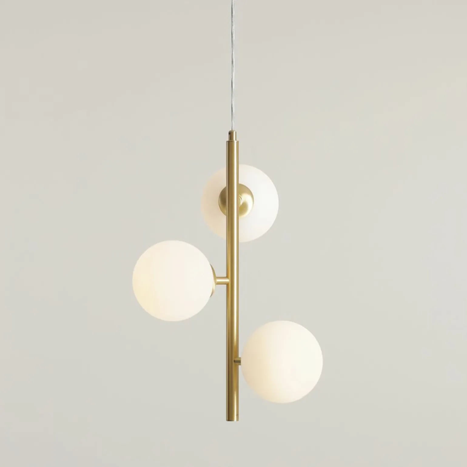 Best Sale Pionowa lampa wisząca z kulistymi kloszami 1120E40_S z serii FIN Żyrandole Nowoczesne