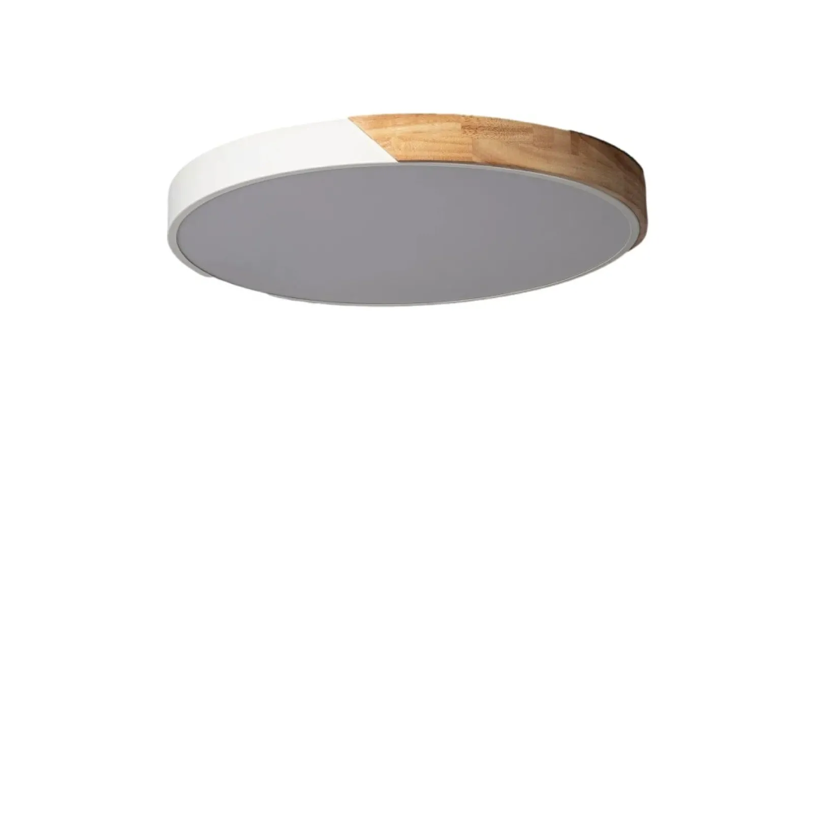 Sklep Kaja Plafon LED z dodatkiem drewna ⌀50cm ABR-PLOL-B-40W LAGIO | Kaja* Plafony Nowoczesne | Lampy Led