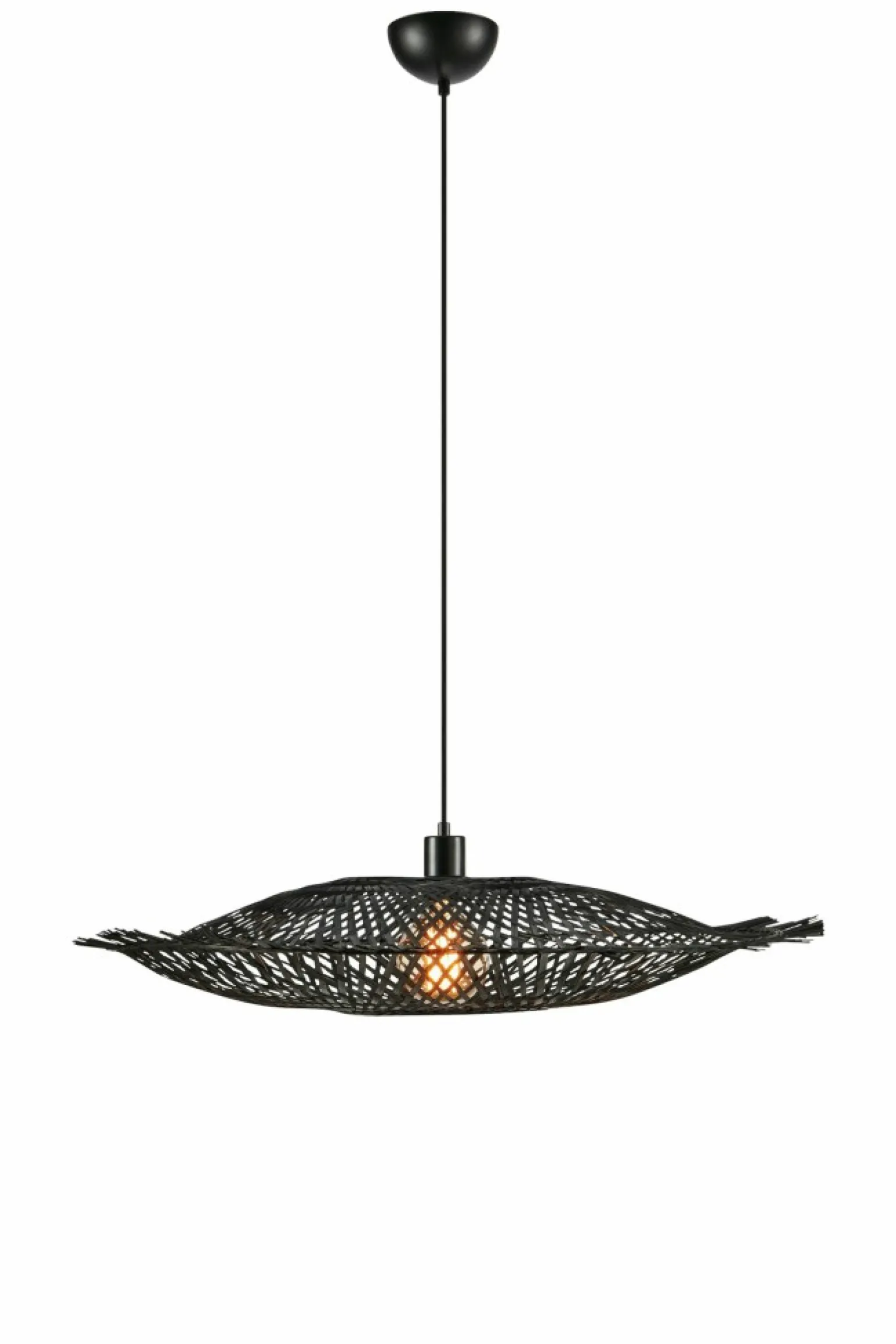Fashion Pleciona, czarna lampa wisząca do kuchni 108671 KUMO | Kaja Żyrandole Nowoczesne