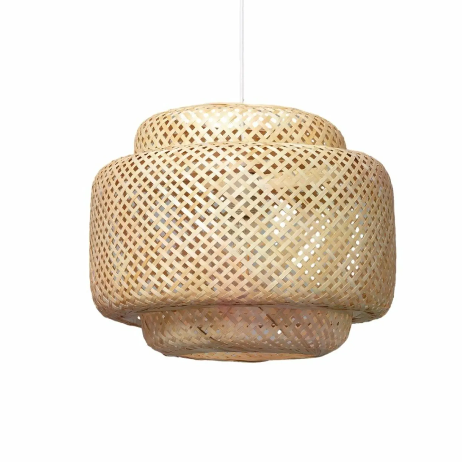 Outlet Pleciona lampa w stylu naturalnym ABR-LW17-BH-E27 BOHO | Kaja Żyrandole Nowoczesne