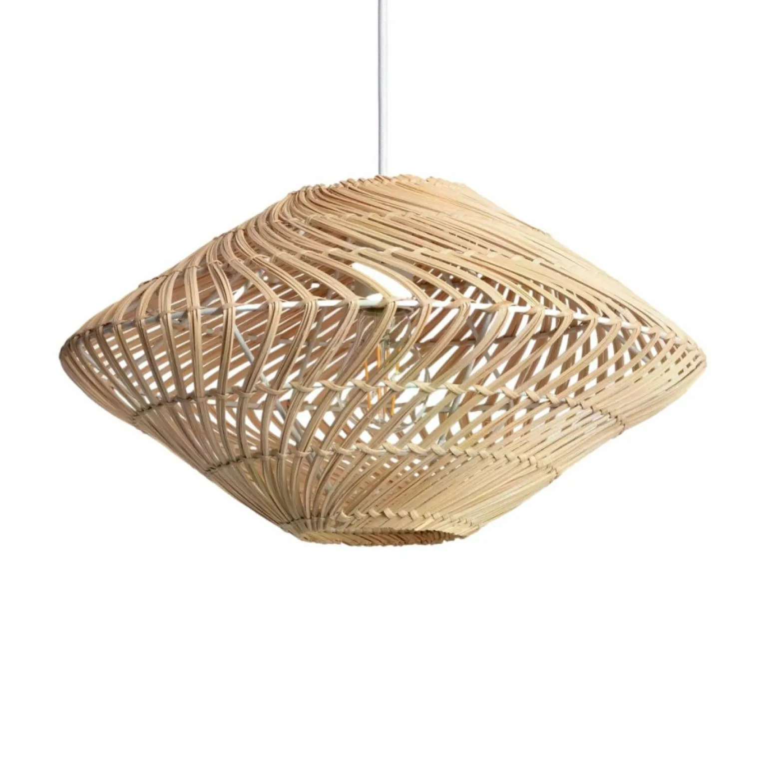 Store Pleciona lampa wisząca w stylu eco ABR-LW11-BH-E27 BOHO | Kaja Żyrandole Nowoczesne