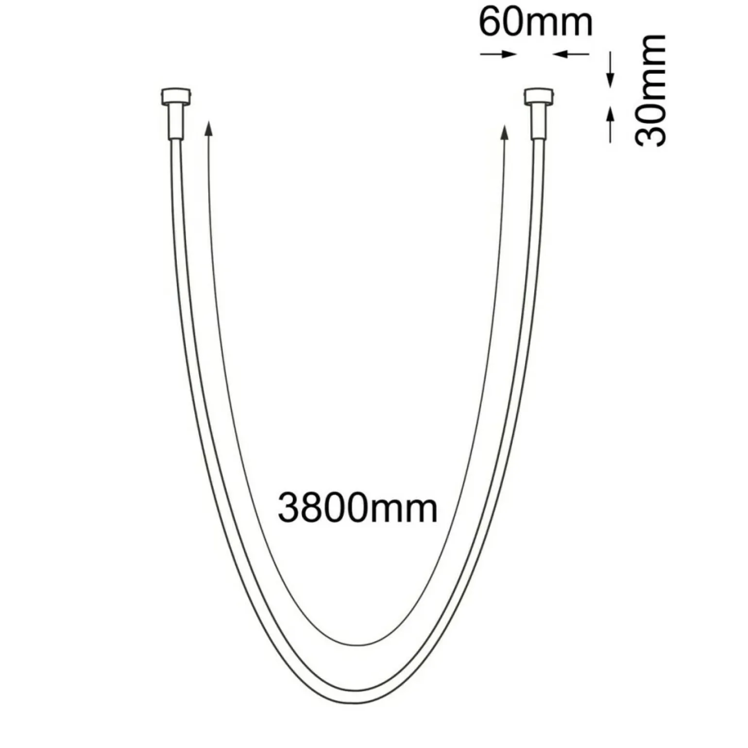 Shop Podtynkowa, ledowa lampa linka 386cm 3000K ANT 3022 HEBI | Kaja Żyrandole Nowoczesne