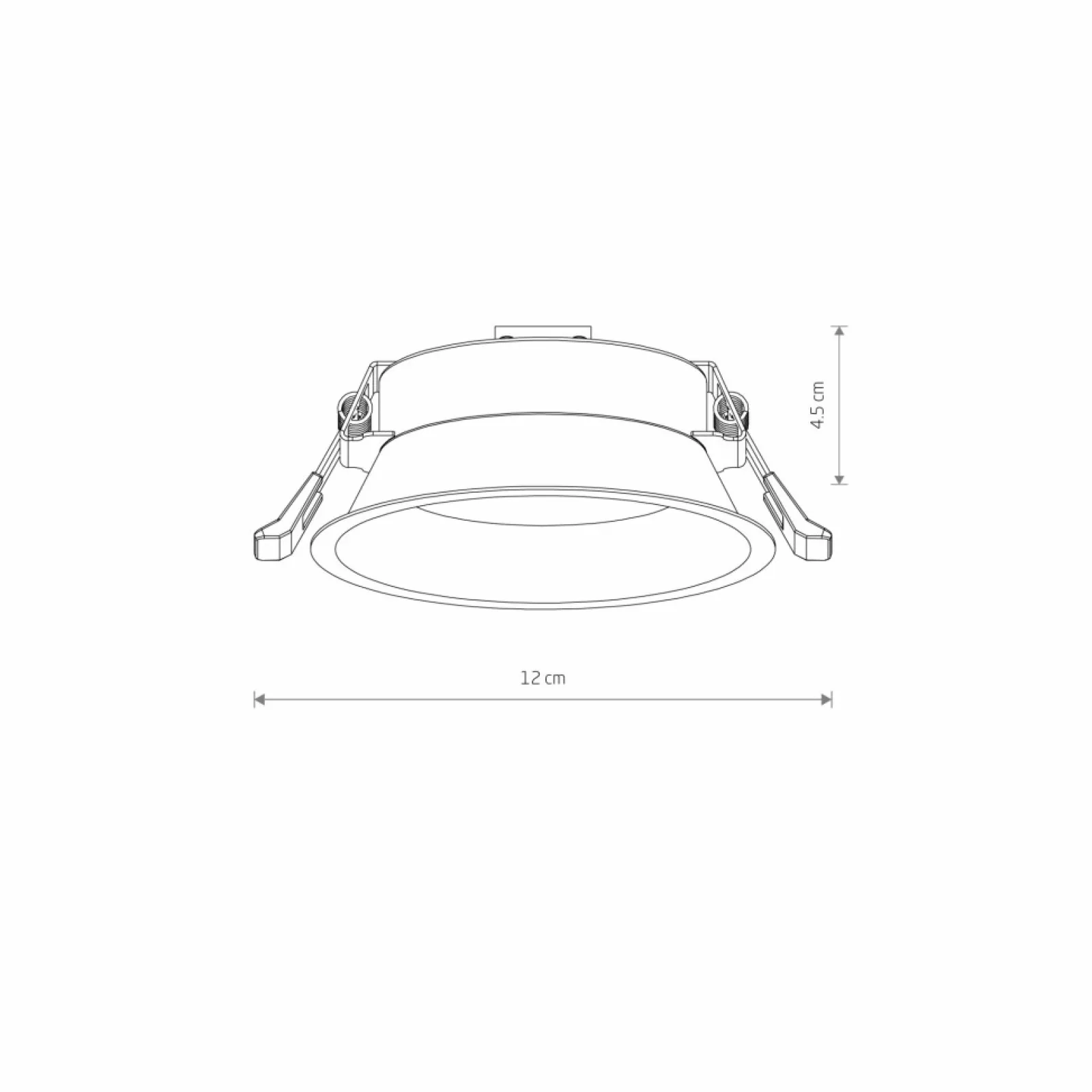 Sklep Kaja Podtynkowa okrągła lampa, gwint GX53 ⌀12cm 10842 UNO | Kaja* Oprawy Podtynkowe