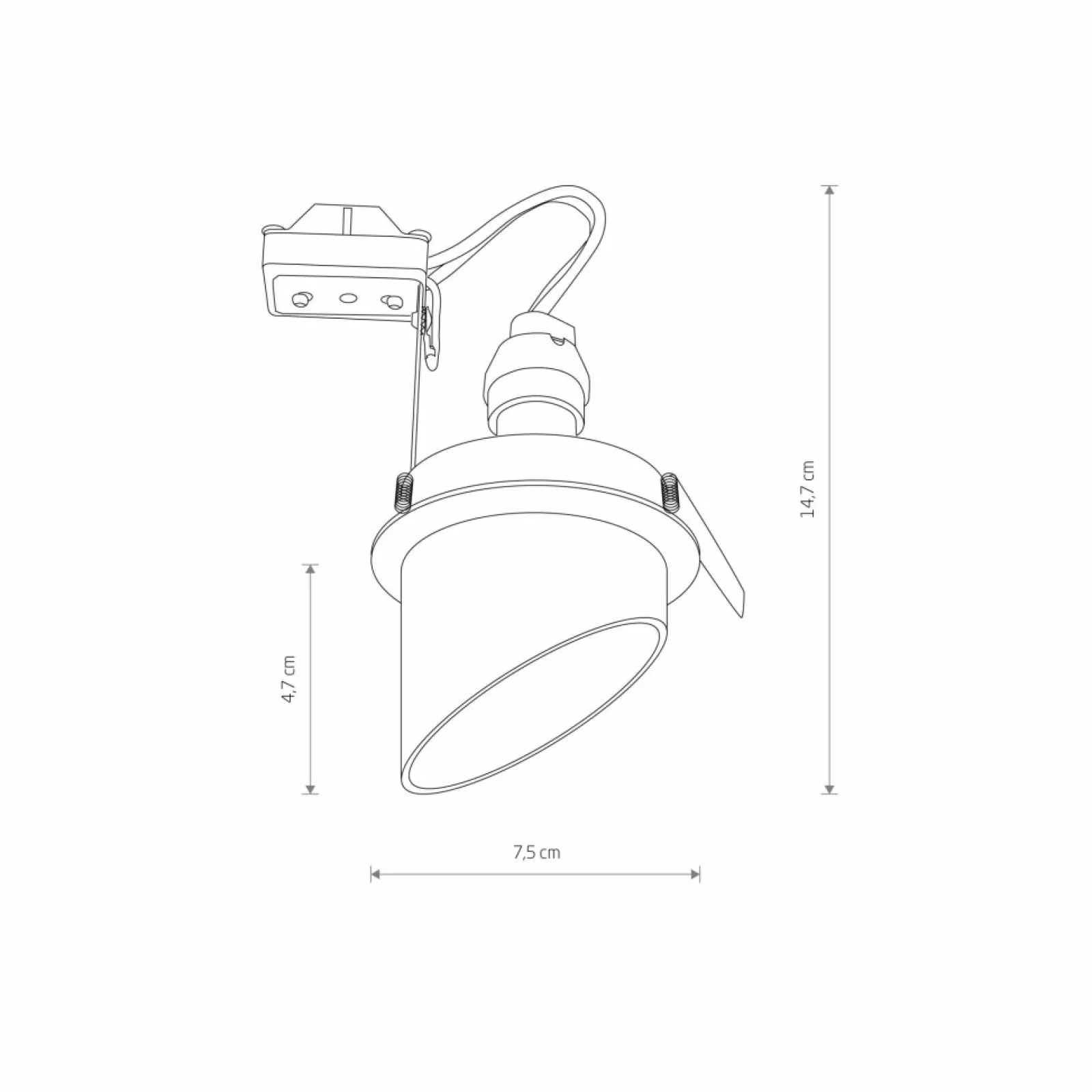 Sklep Kaja Podtynkowy downlight skośna tuba GU10 10491 SOLTA | Kaja Oświetlenie* Oprawy Podtynkowe