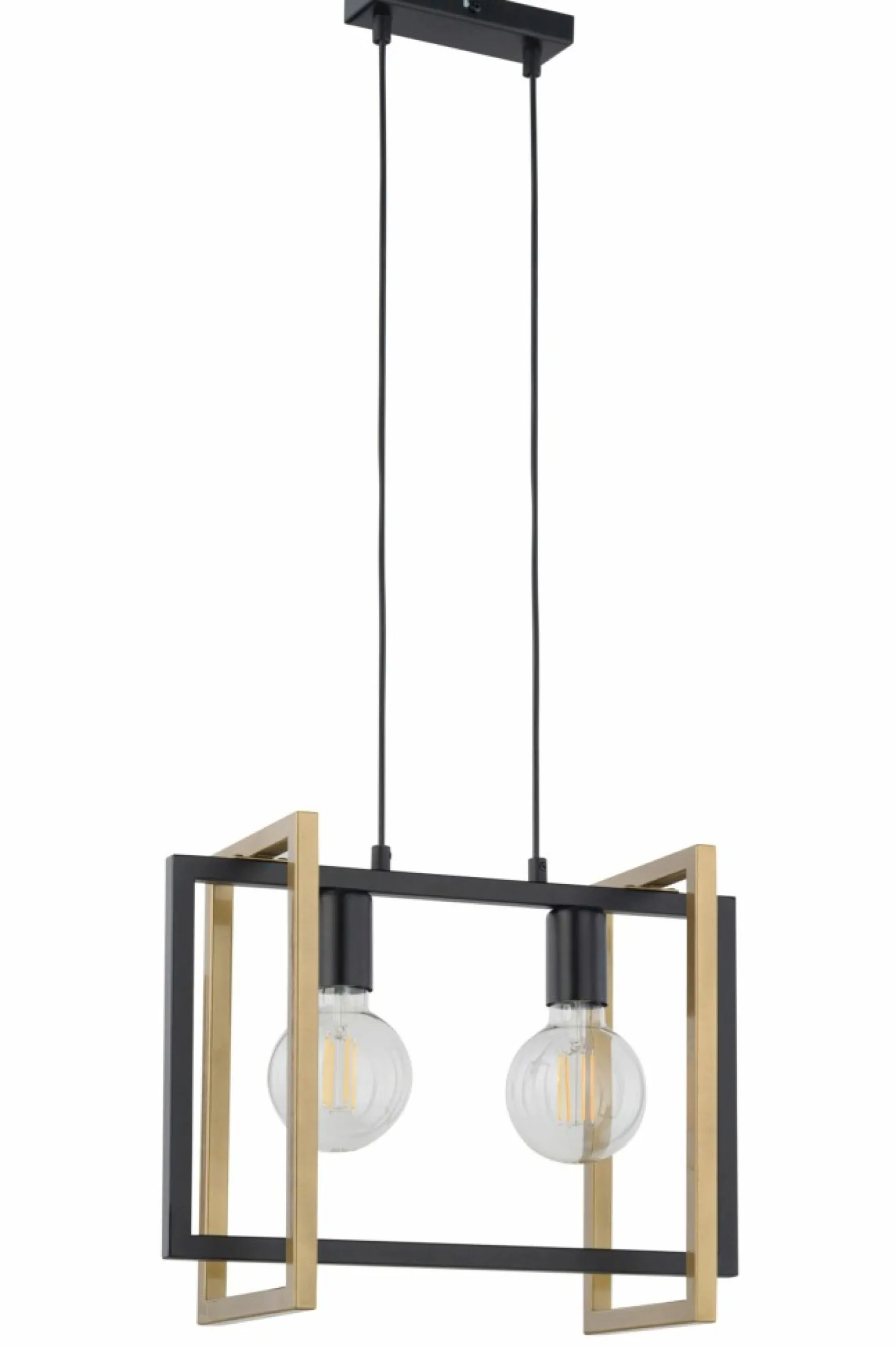New Podwójna, czarno-złota lampa wisząca do sypialni SIG 32232 EDEN Żyrandole Nowoczesne