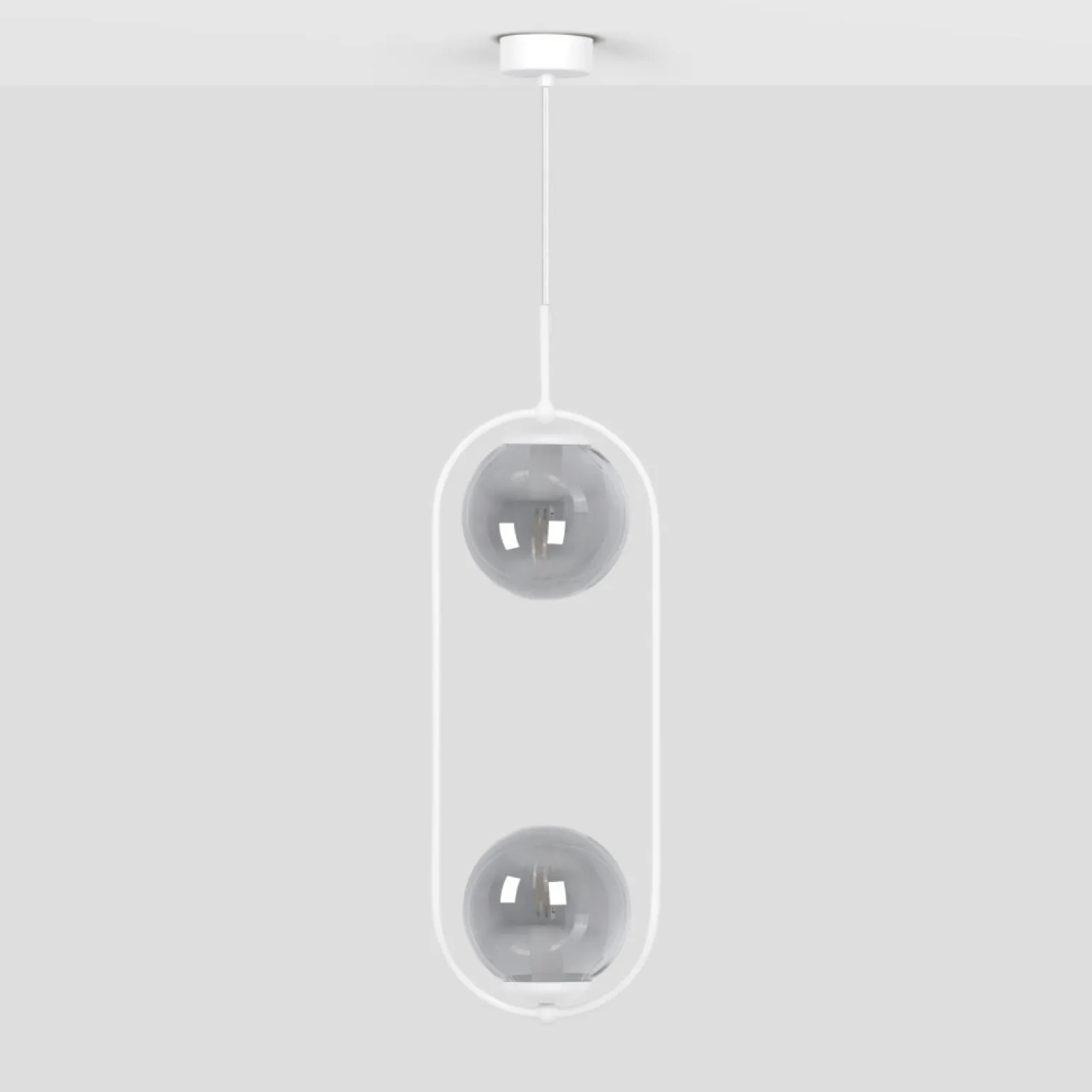 Sale Podwójna lampa wisząca z grafitowymi kloszami K-5303 z serii ARLENA Żyrandole Nowoczesne