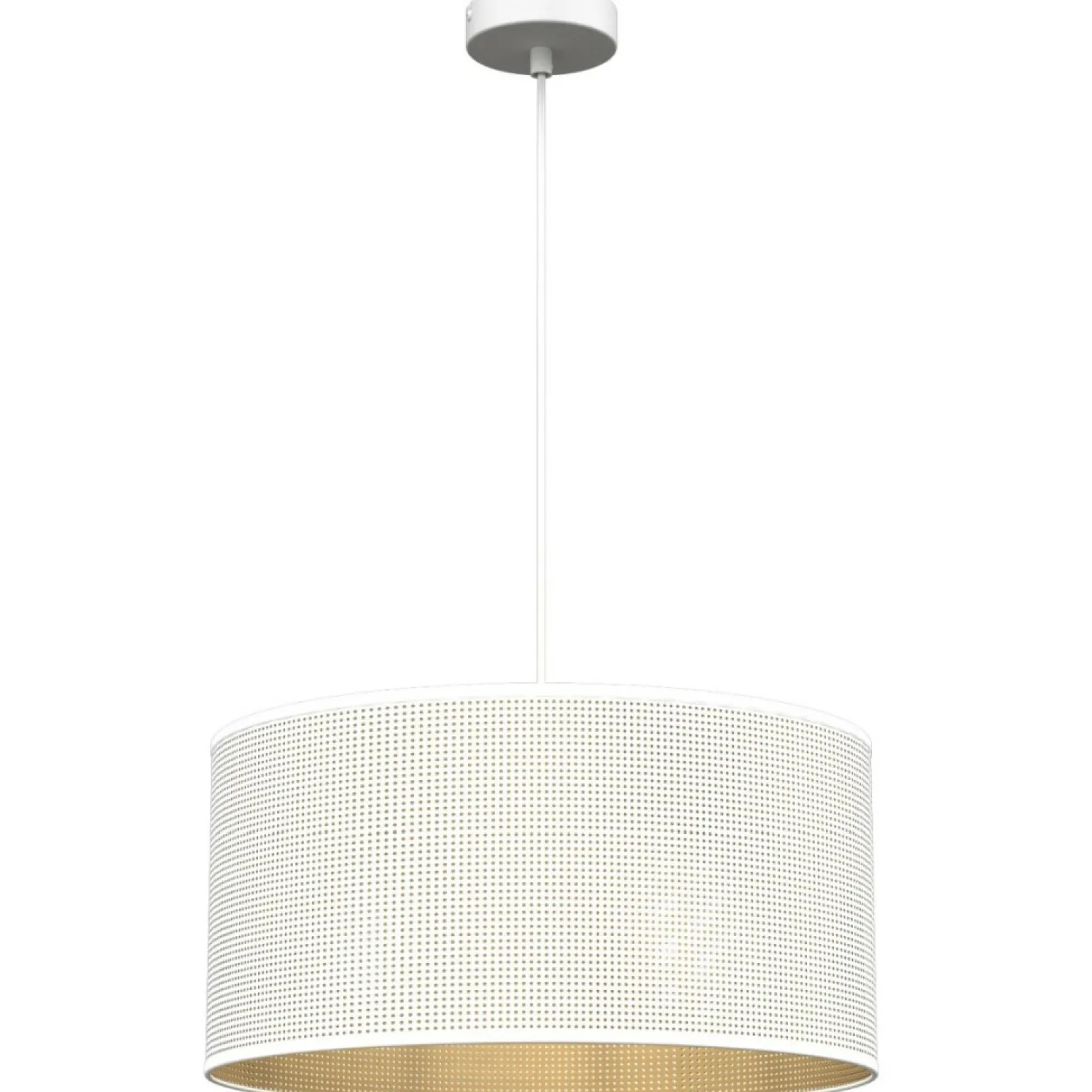 Flash Sale Pojedyncza, biało-złota lampa wisząca LX 5266 z serii LOFT SHADE Żyrandole Nowoczesne